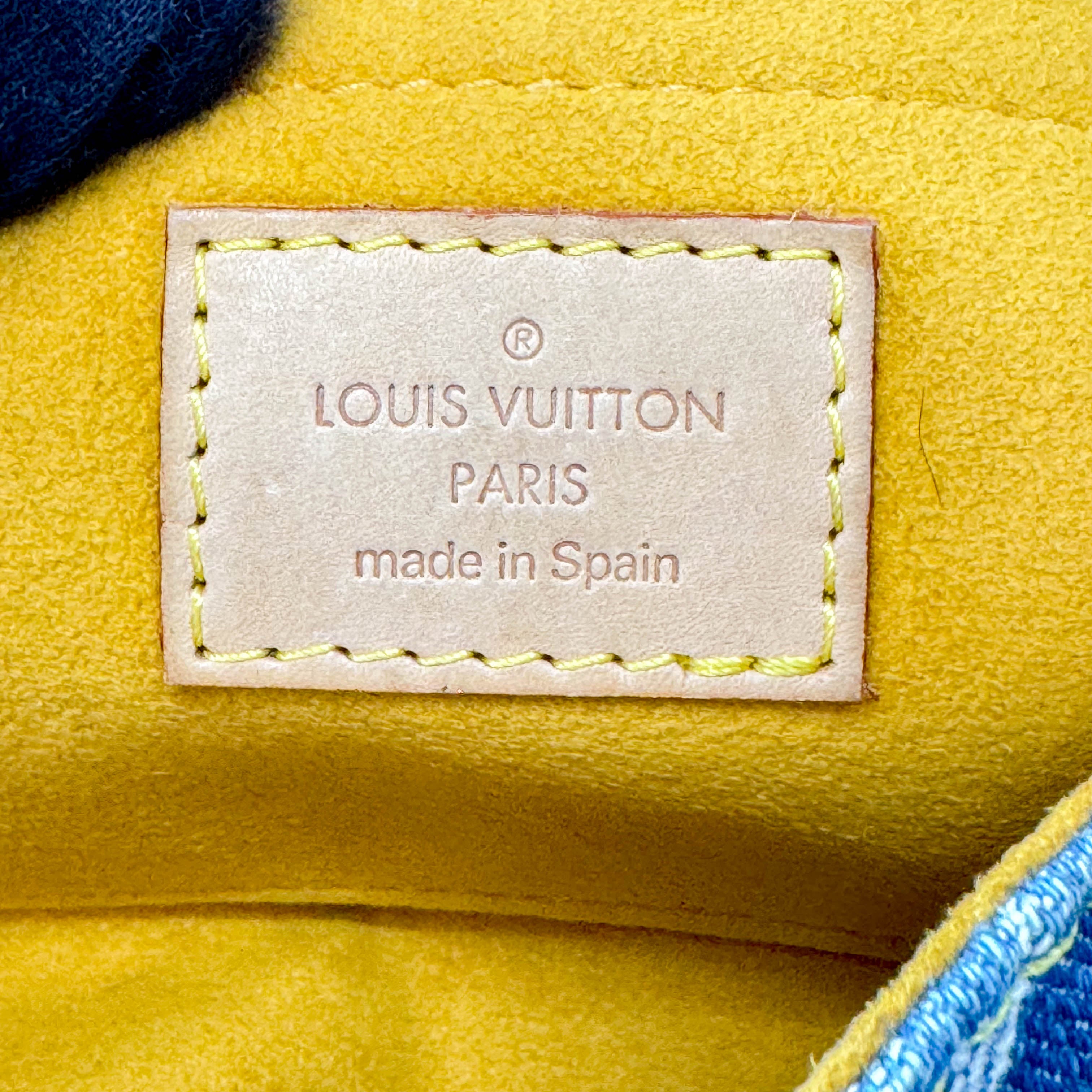 Monogram Blue Denim Mini Pleaty