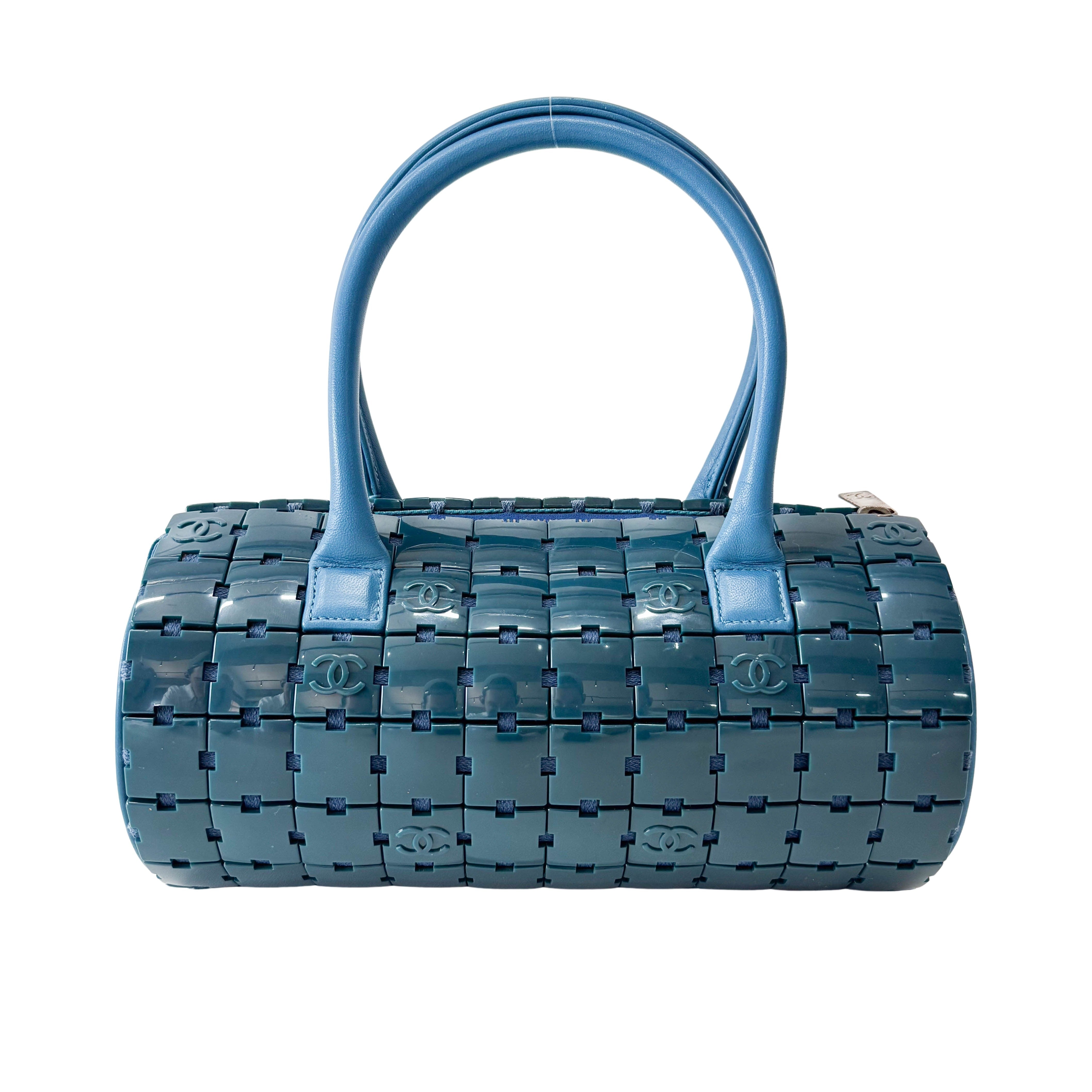 Lucite Puzzle Barrel Handbag