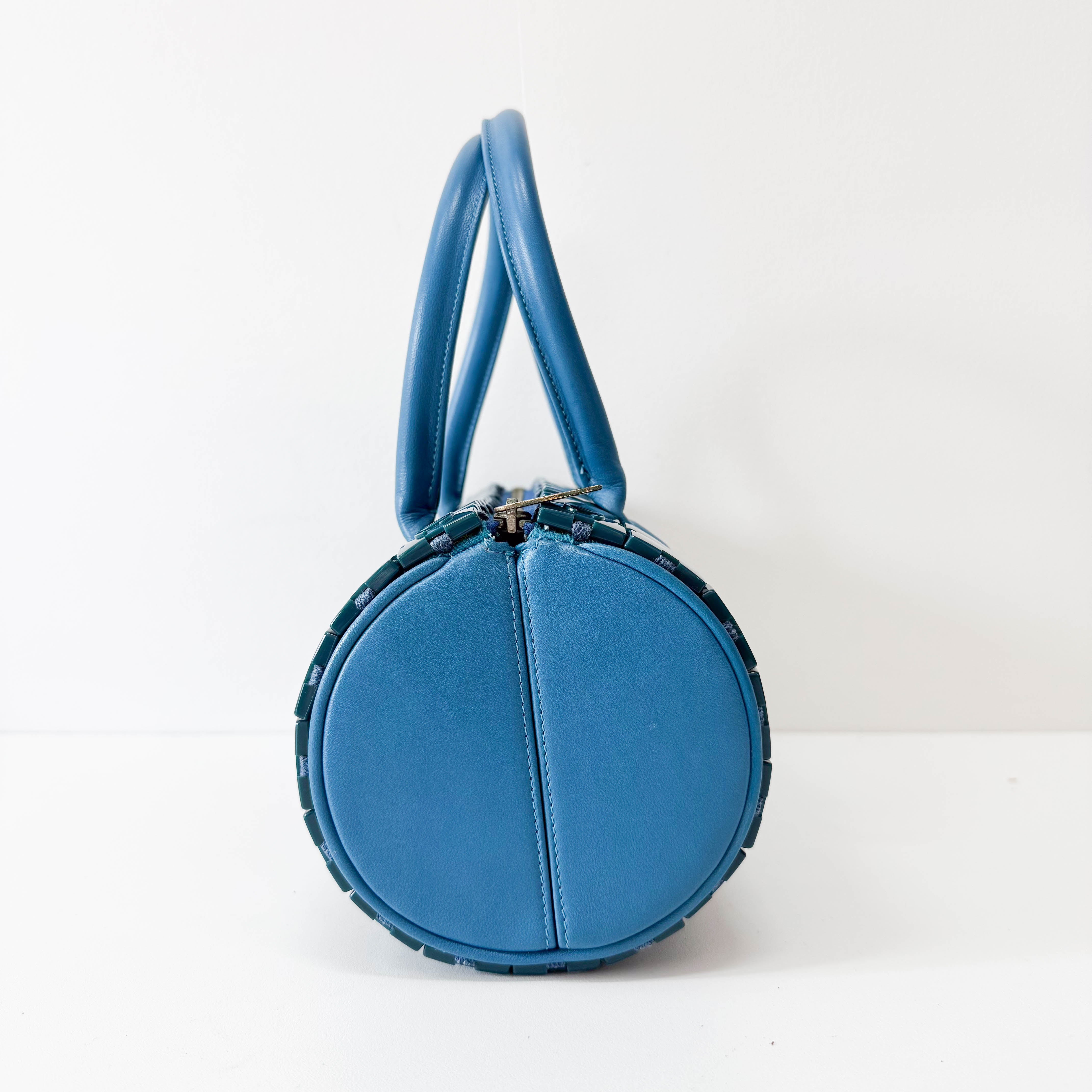 Lucite Puzzle Barrel Handbag