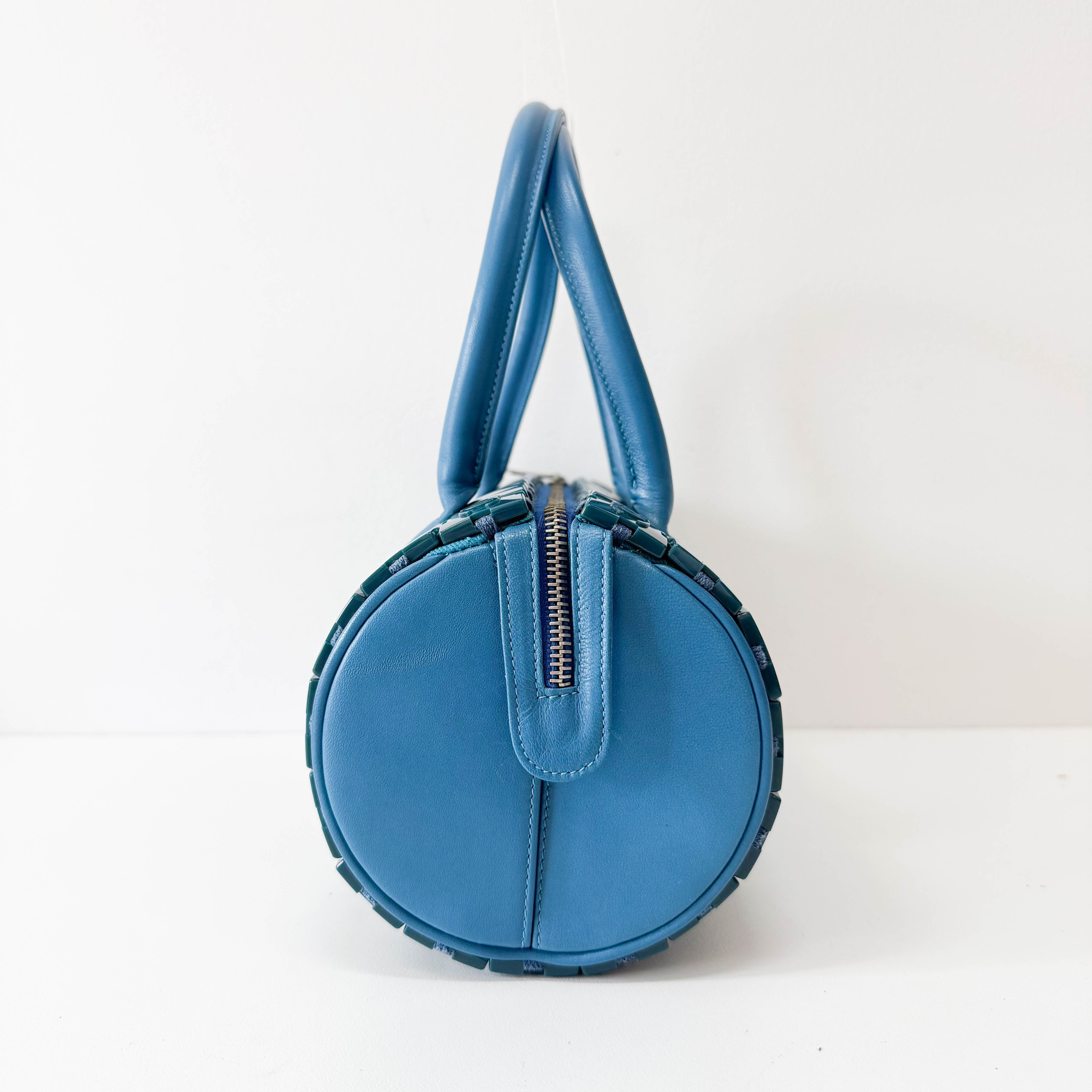Lucite Puzzle Barrel Handbag