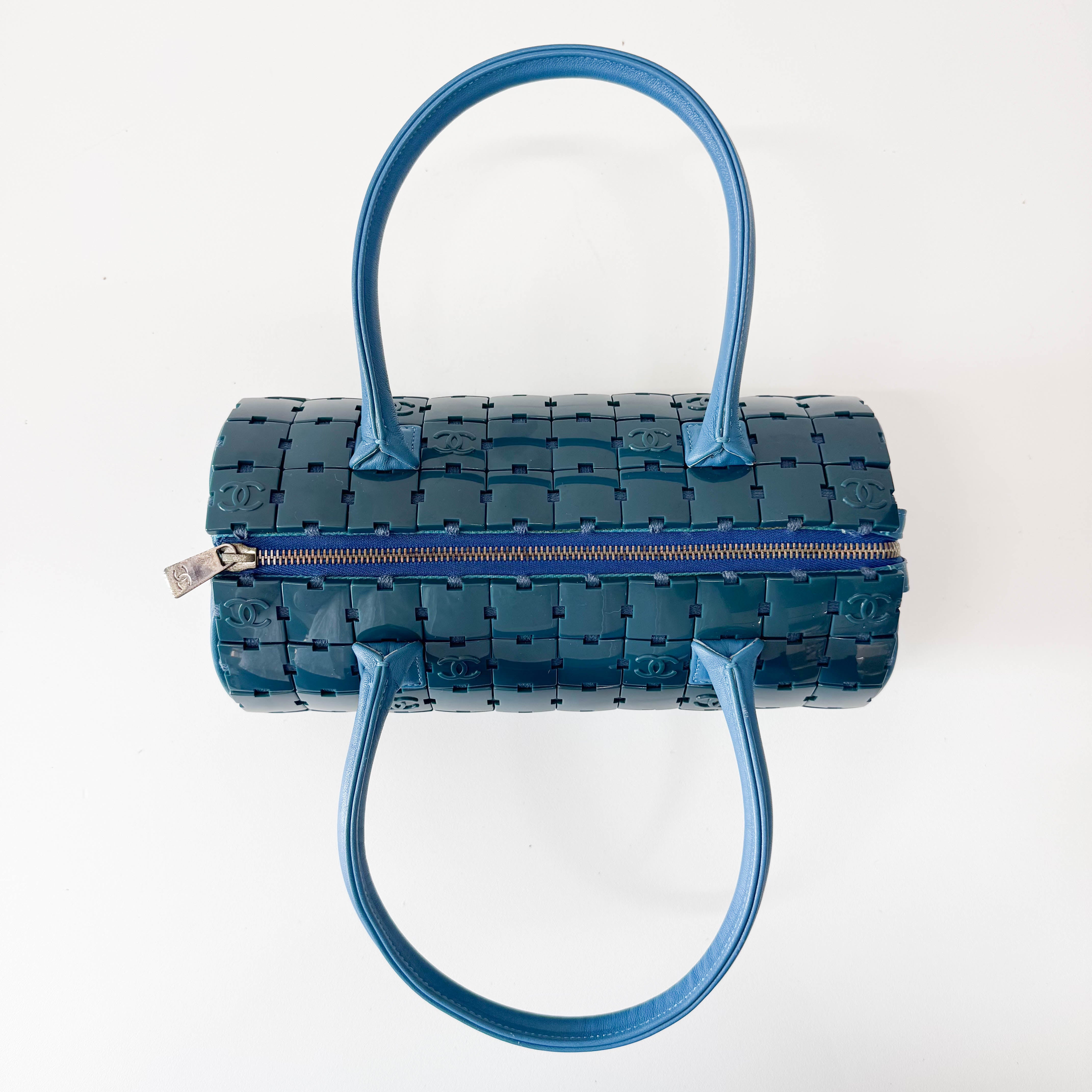 Lucite Puzzle Barrel Handbag