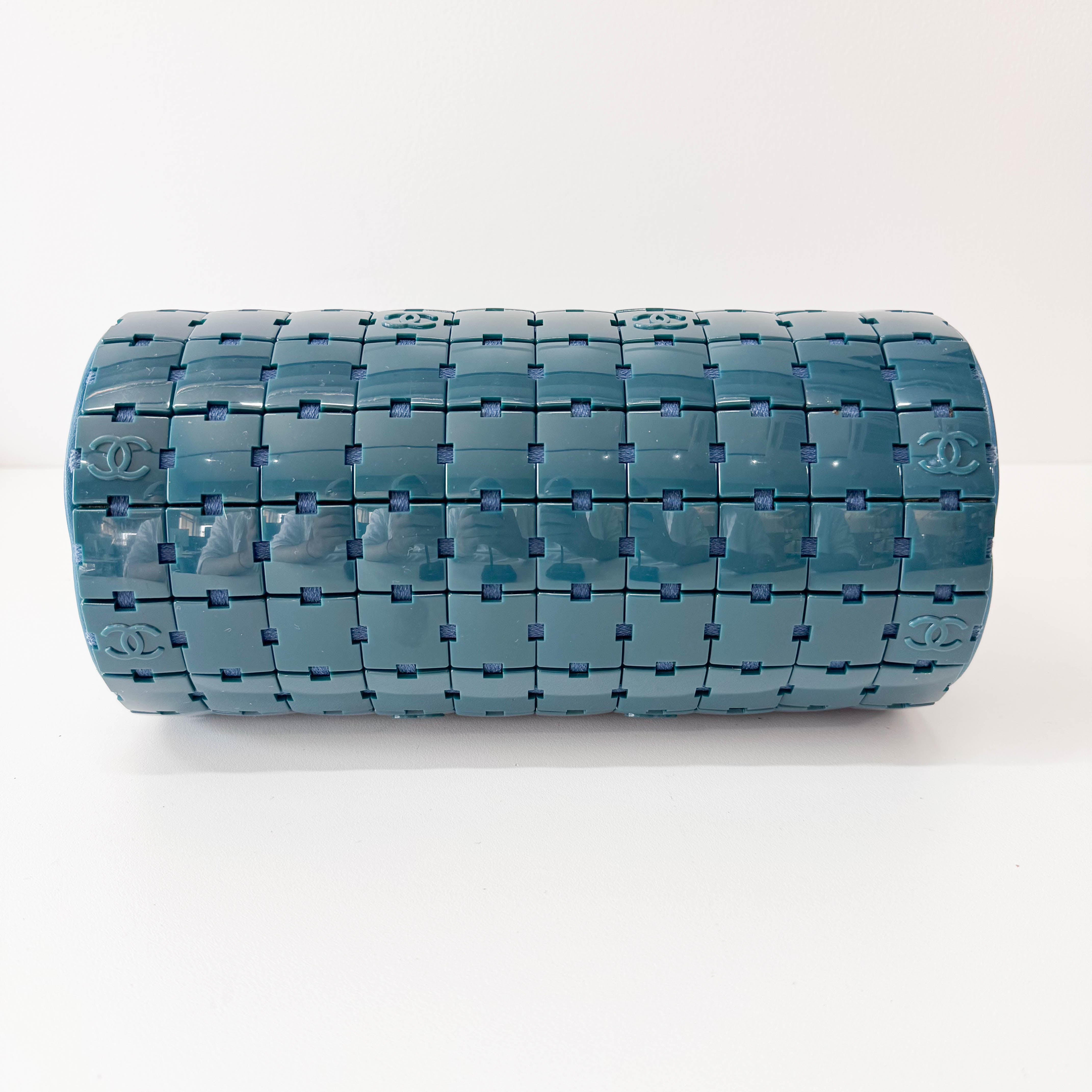 Lucite Puzzle Barrel Handbag