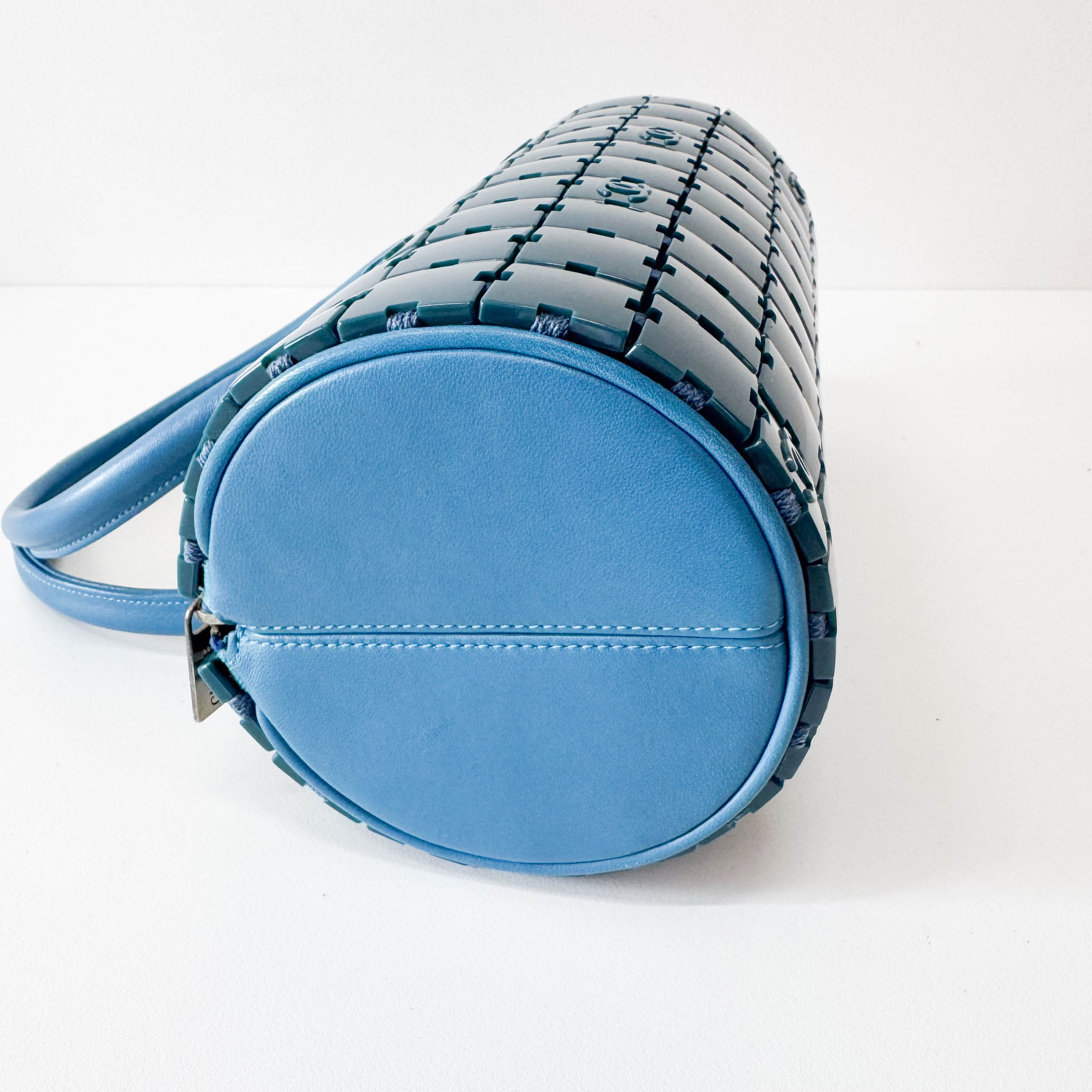 Lucite Puzzle Barrel Handbag