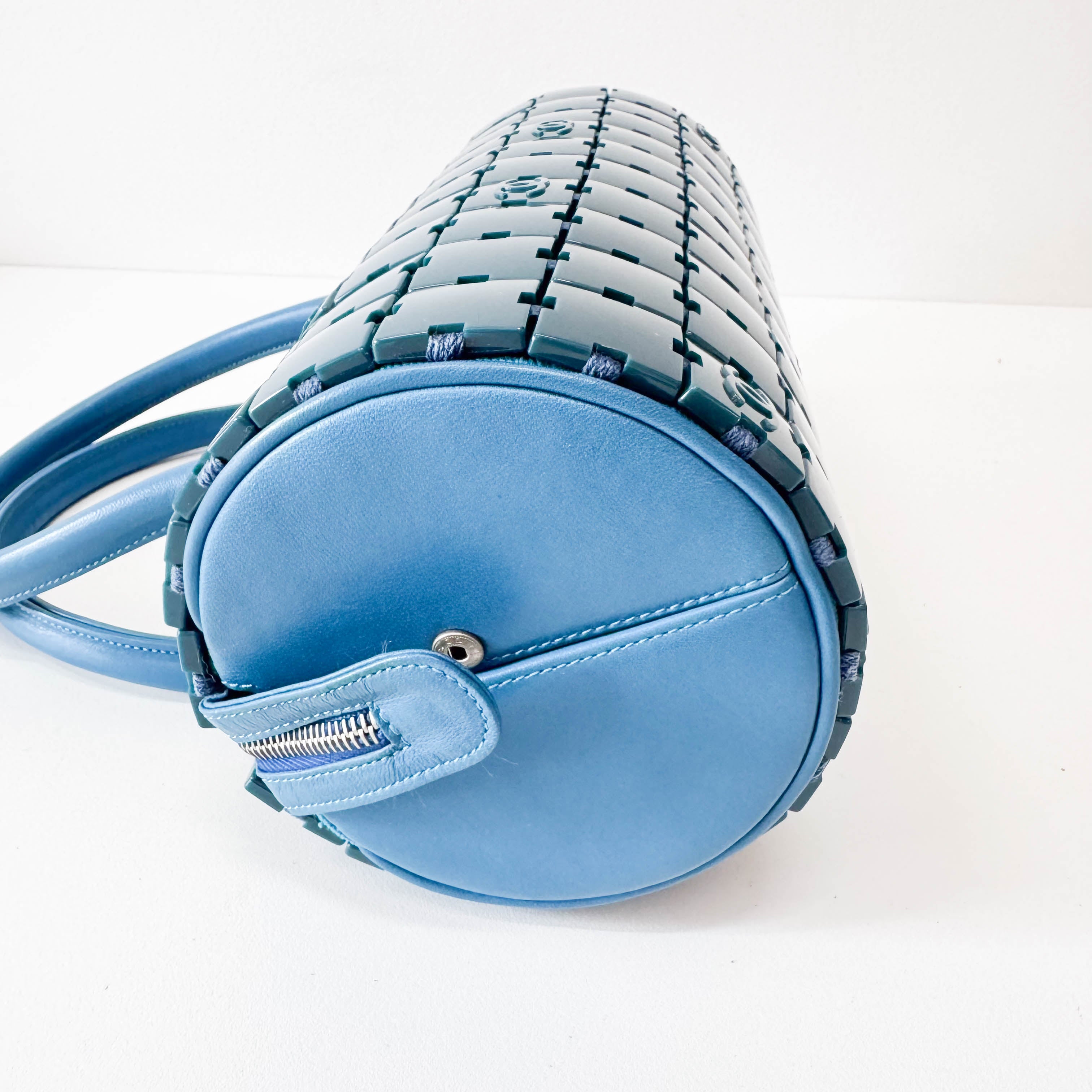 Lucite Puzzle Barrel Handbag