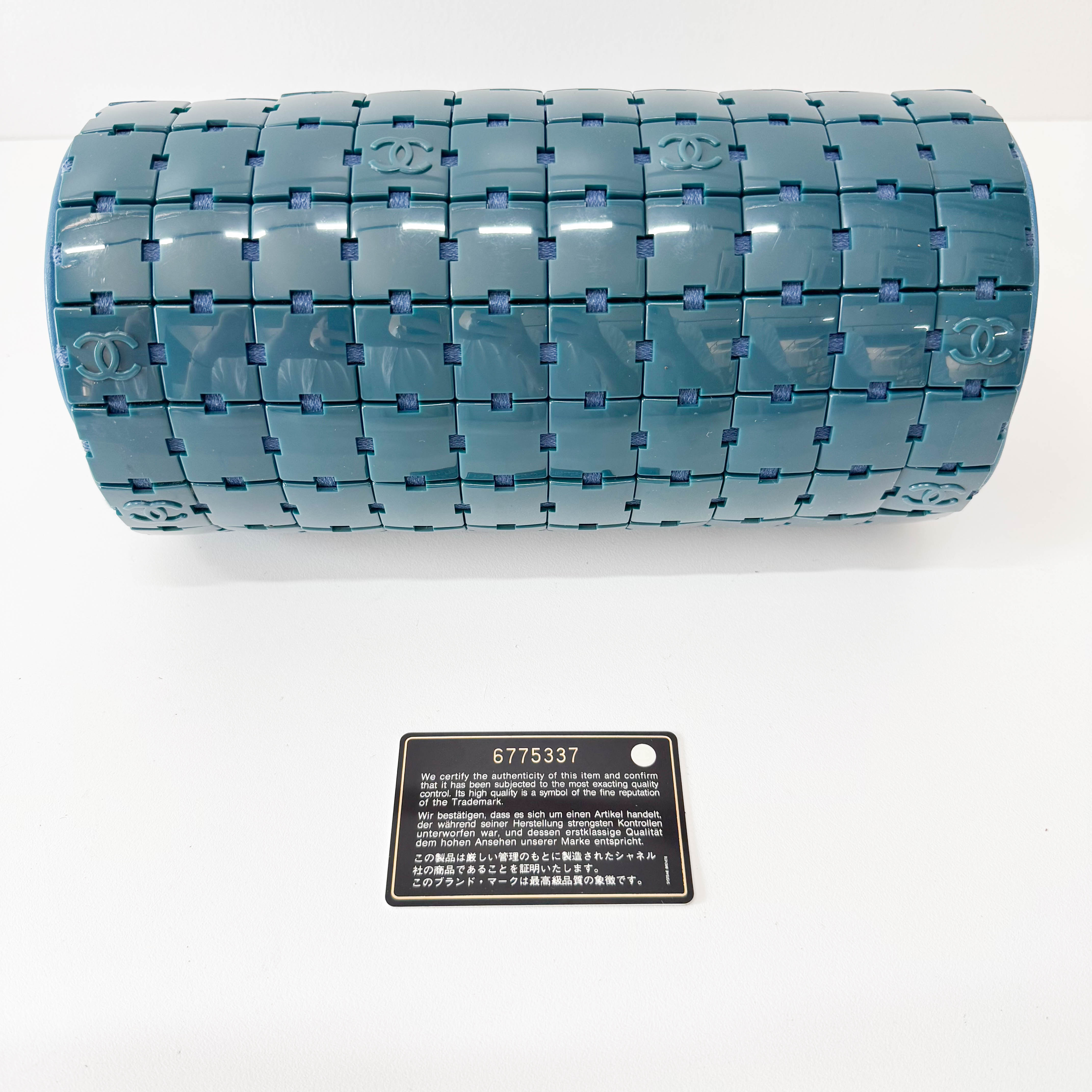 Lucite Puzzle Barrel Handbag