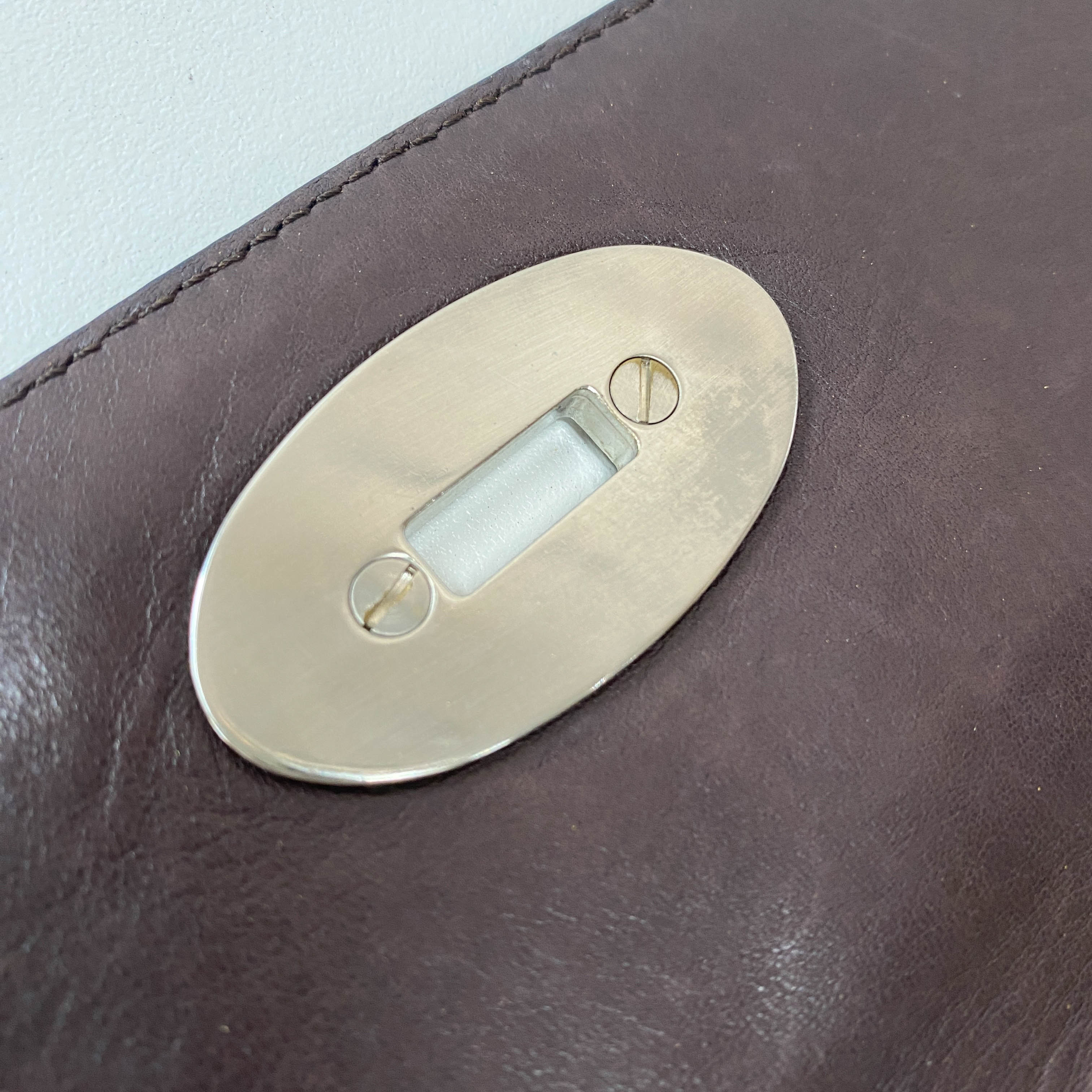 Intrecciato Brown Leather Shoulder Bag