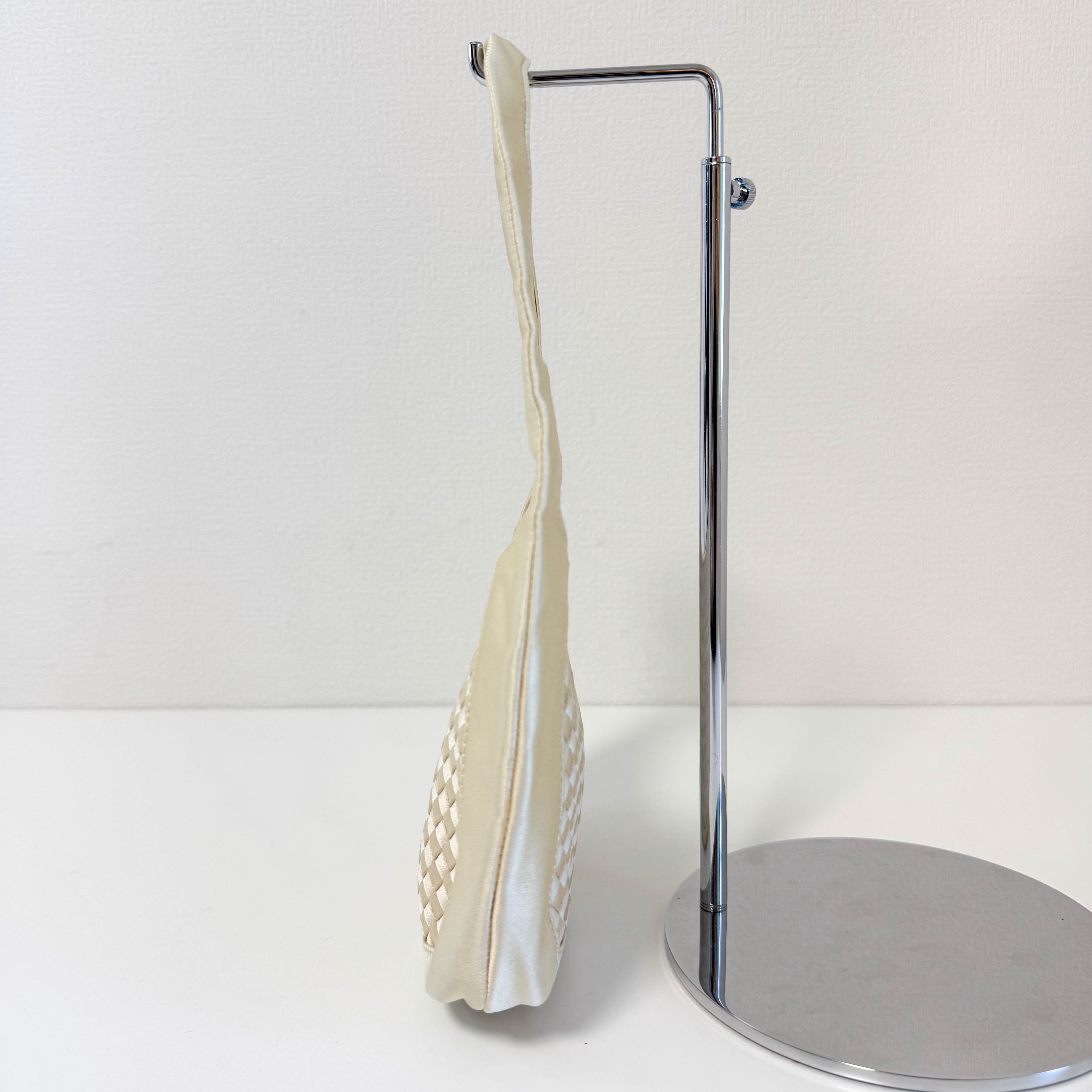 Intrecciato Satin Black Mini Handbag