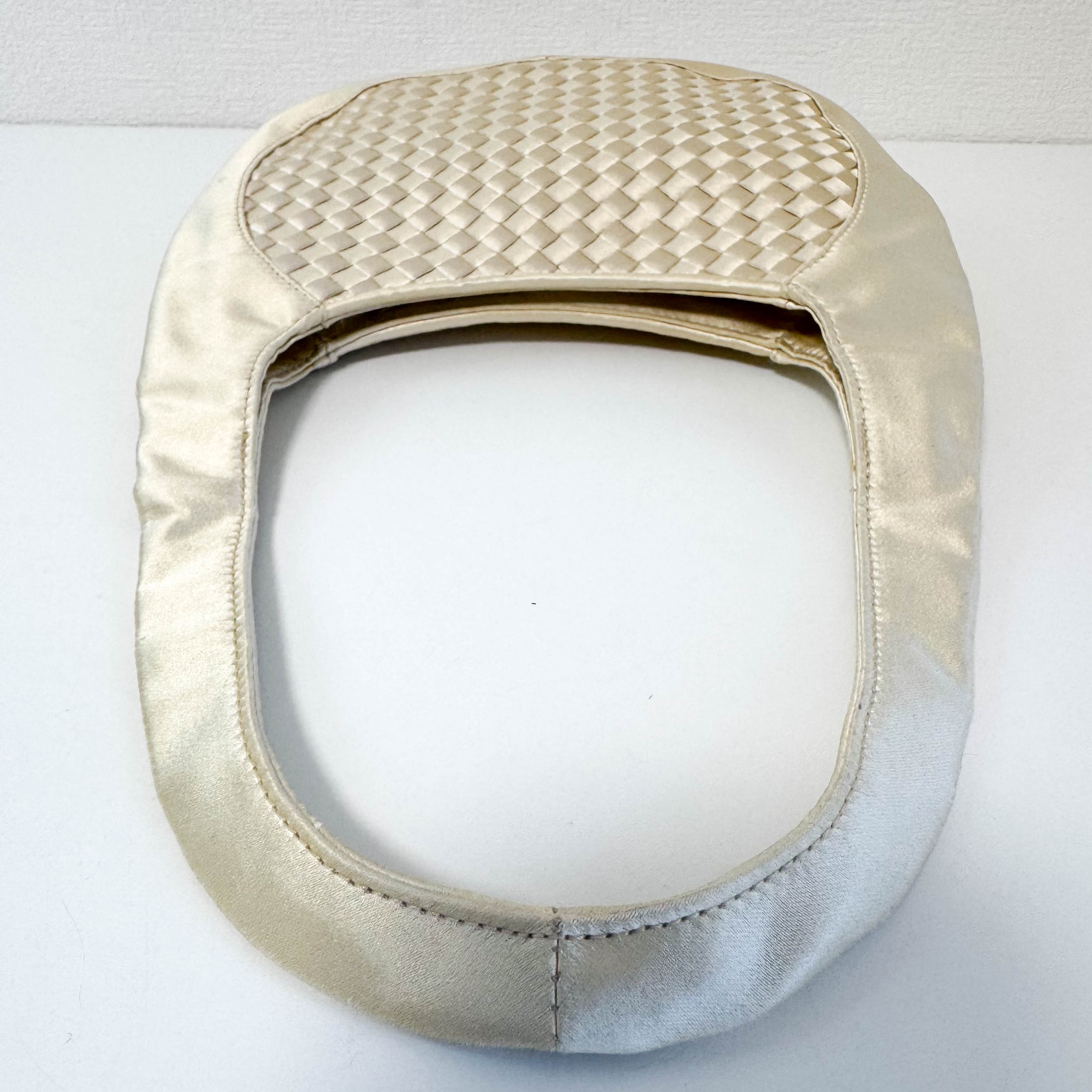 Intrecciato Satin Black Mini Handbag