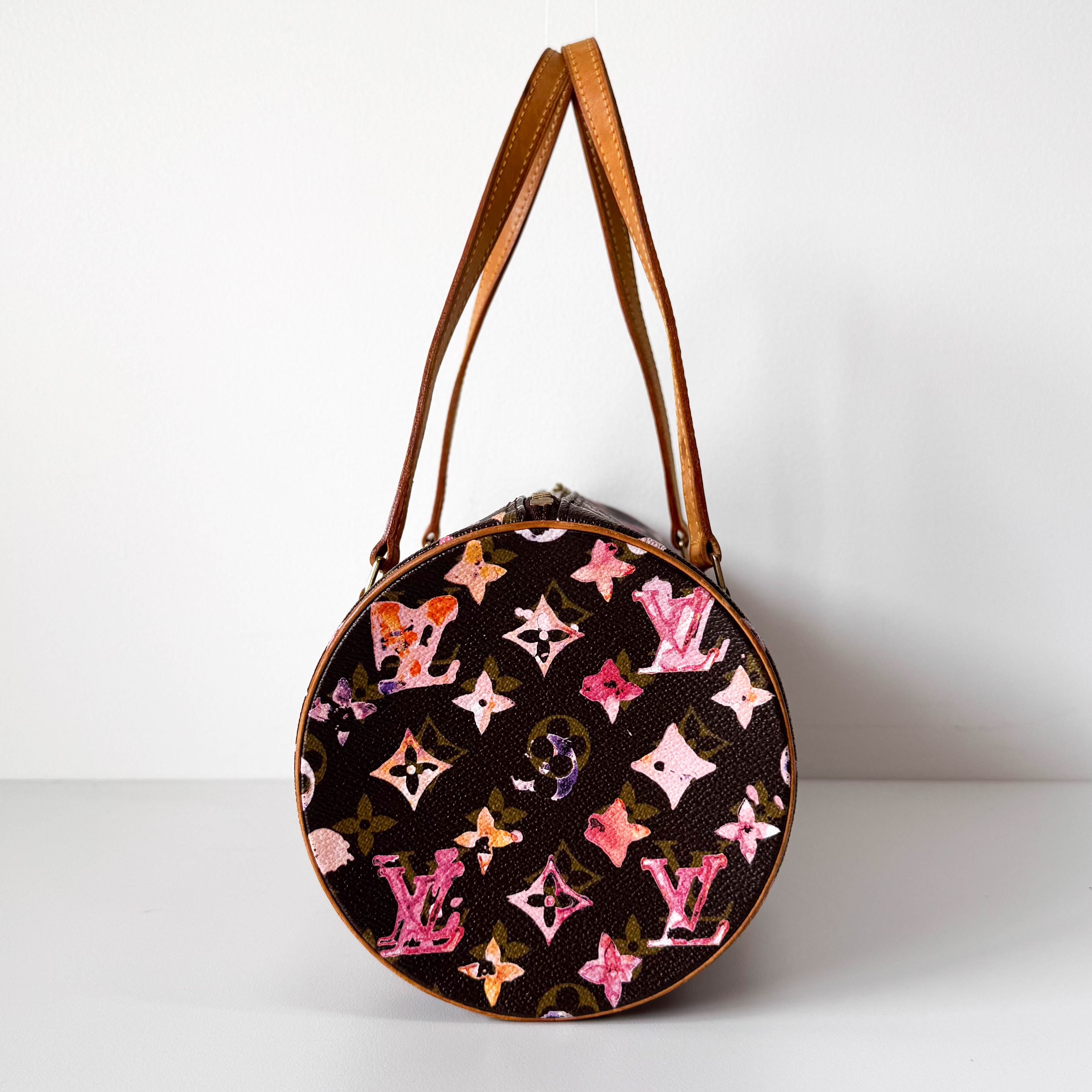 Watercolor Monogram Papillon Limited Edition Coated Canvas Bag