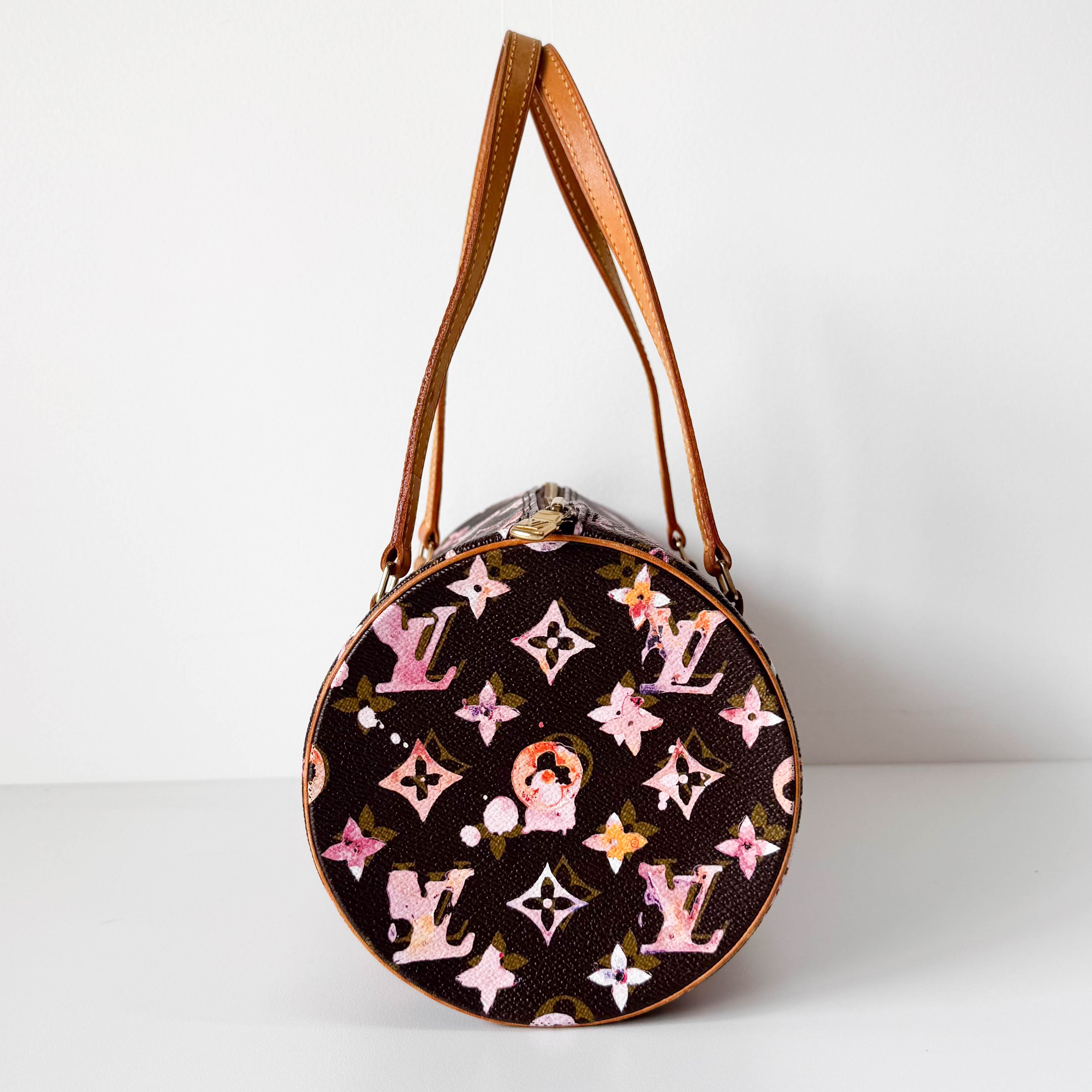 Watercolor Monogram Papillon Limited Edition Coated Canvas Bag