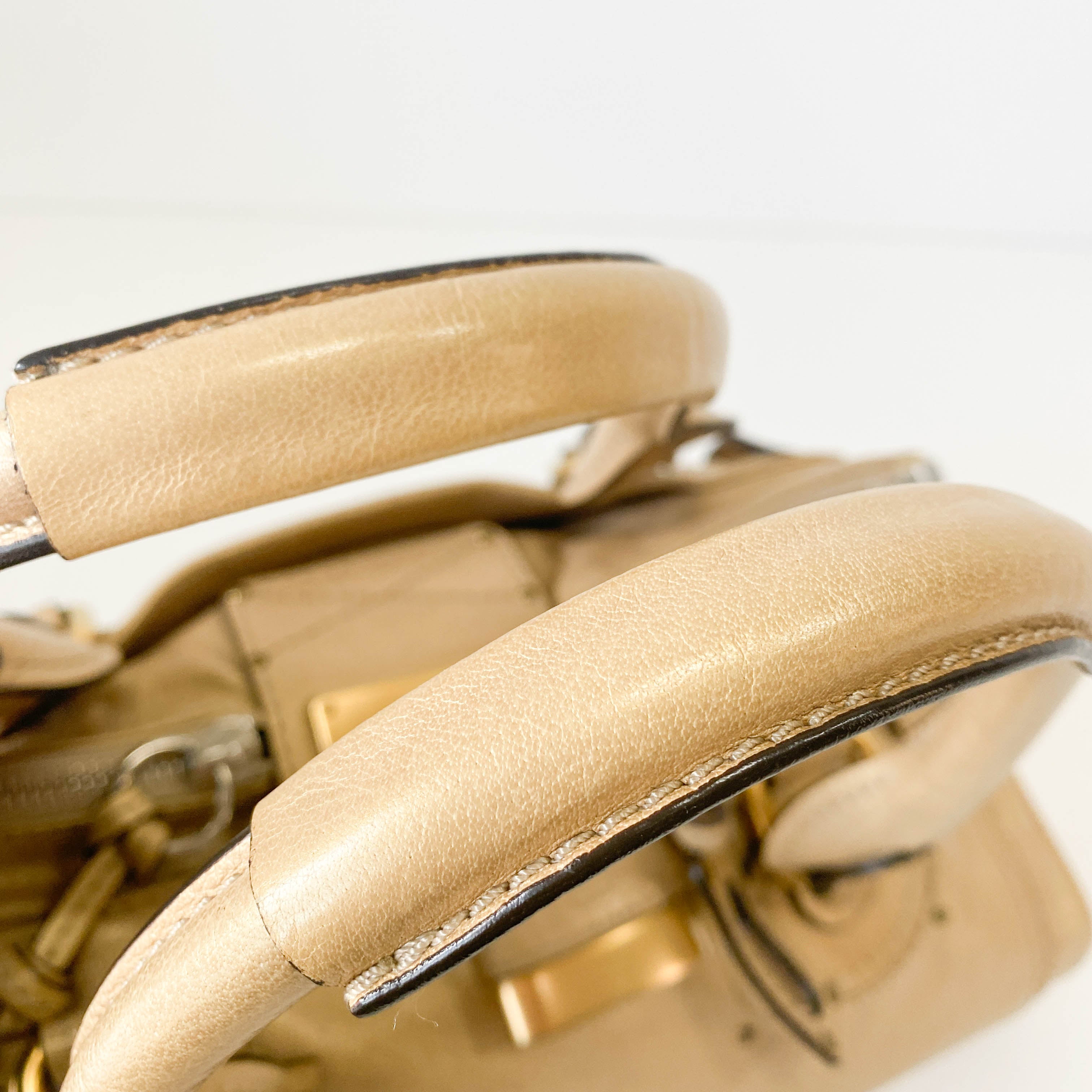 Paddington Gold Leather Bag