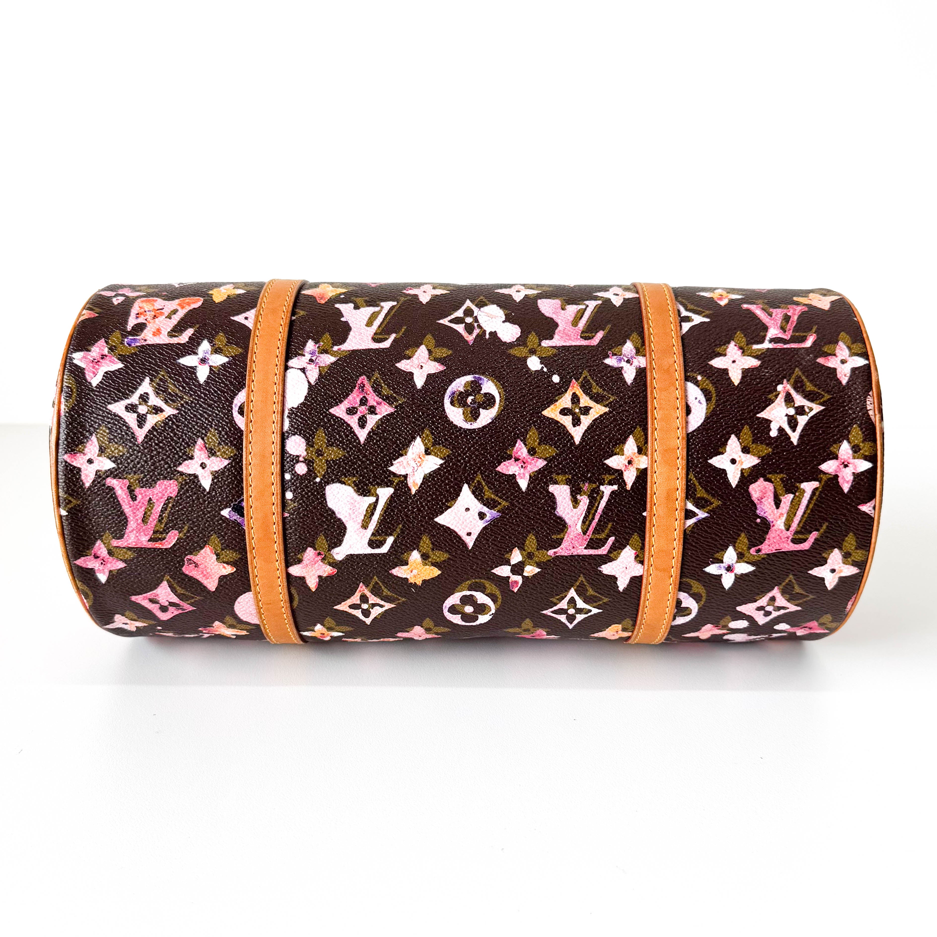 Watercolor Monogram Papillon Limited Edition Coated Canvas Bag