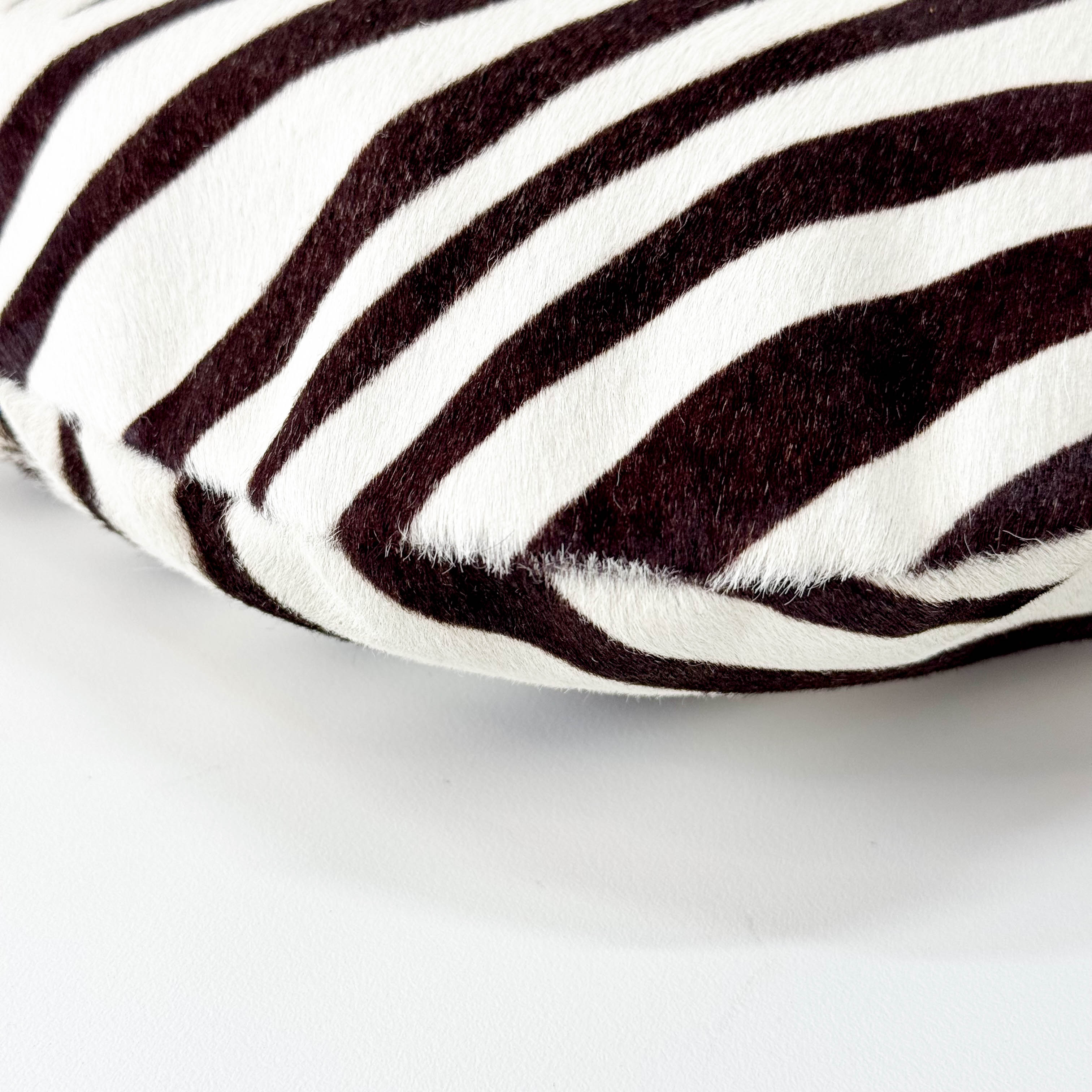 Zebra Print Pony Hair Shoulder Bag