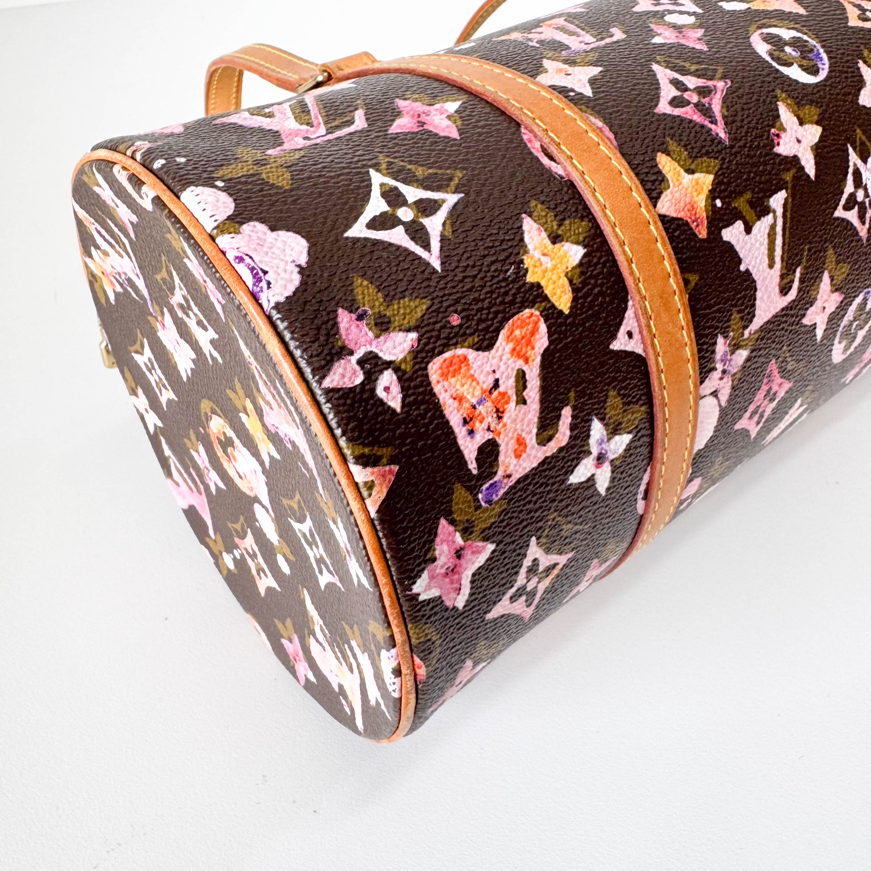 Watercolor Monogram Papillon Limited Edition Coated Canvas Bag