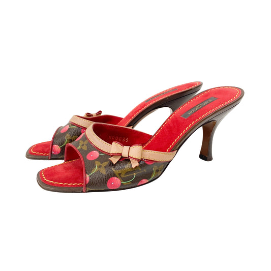 Louis Vuitton x Takashi Murakami Monogram Cherry Sandals