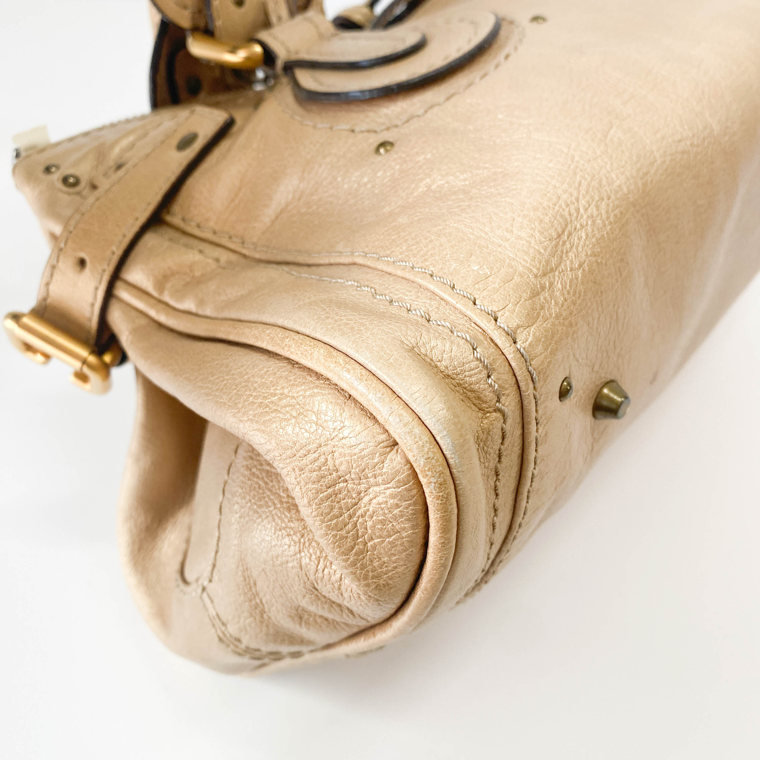 Paddington Gold Leather Bag