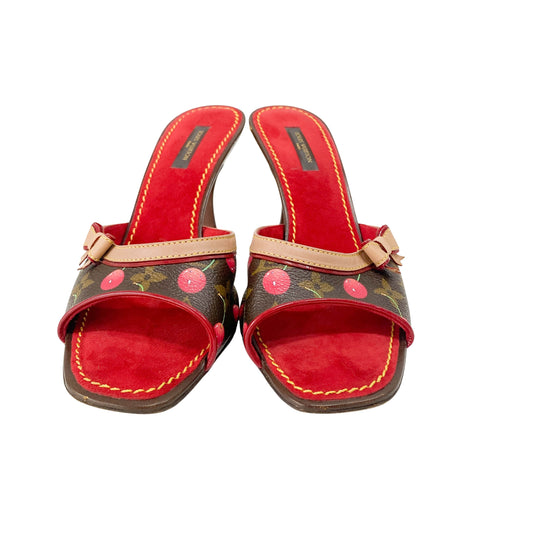 Louis Vuitton x Takashi Murakami Monogram Cherry Sandals