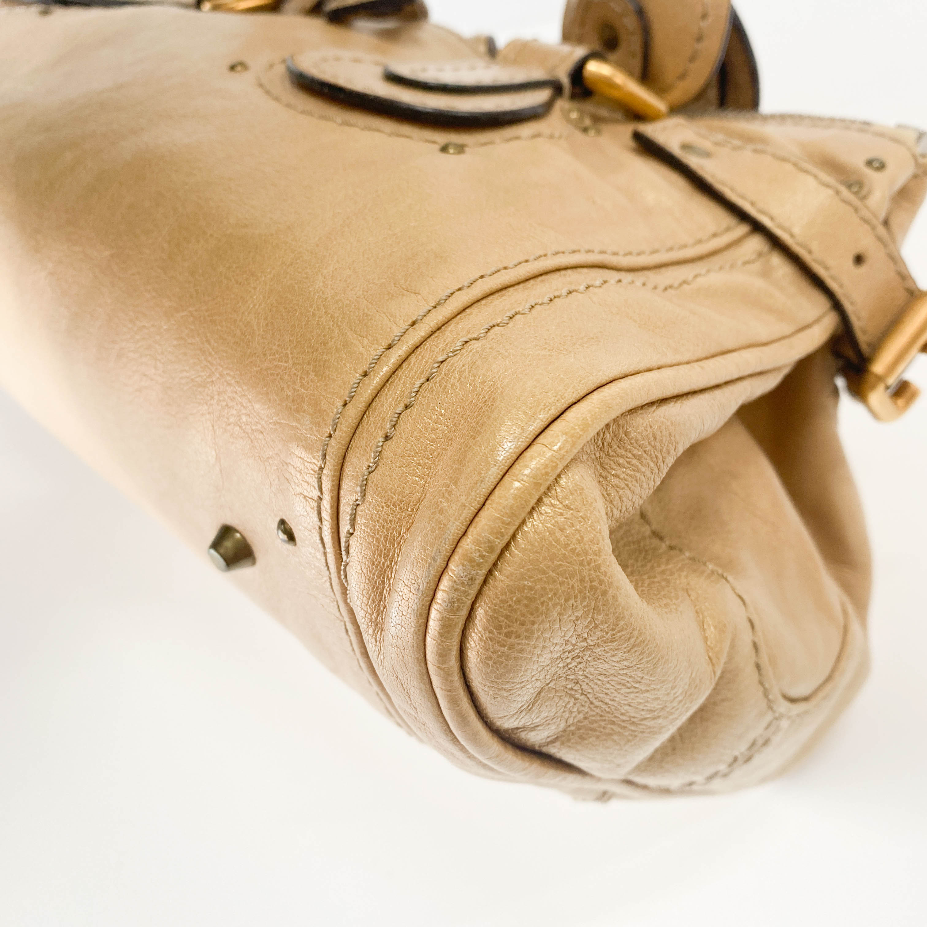 Paddington Gold Leather Bag