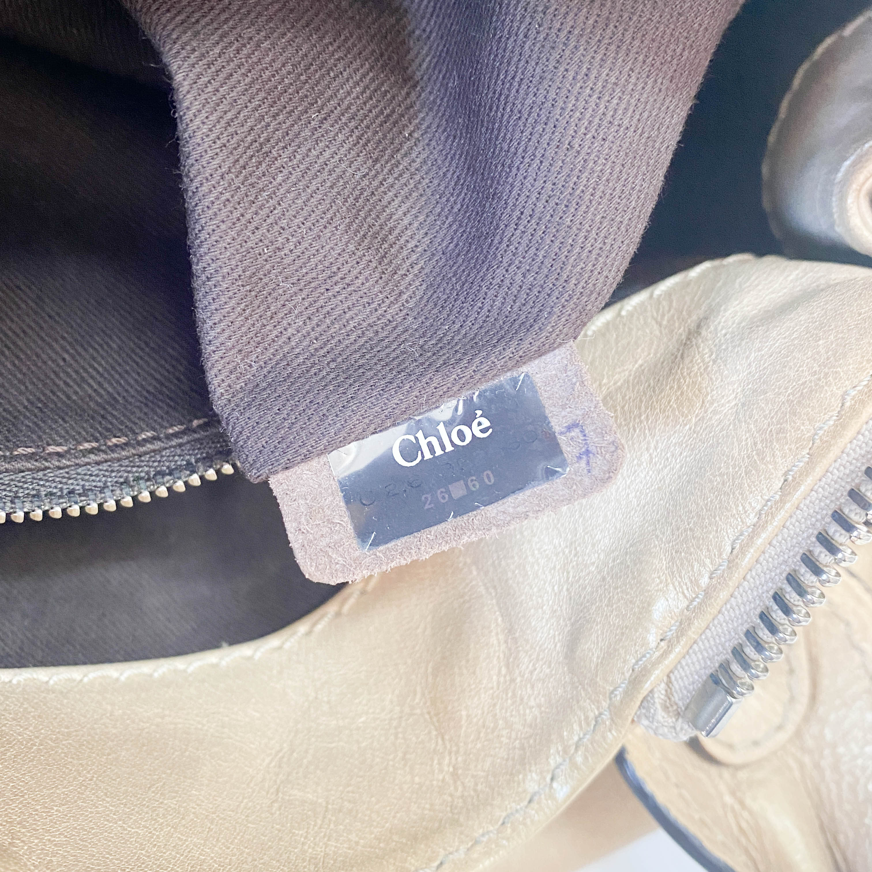 Paddington Gold Leather Bag