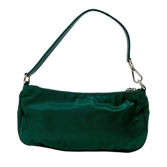 Green Nylon Shoulder Bag
