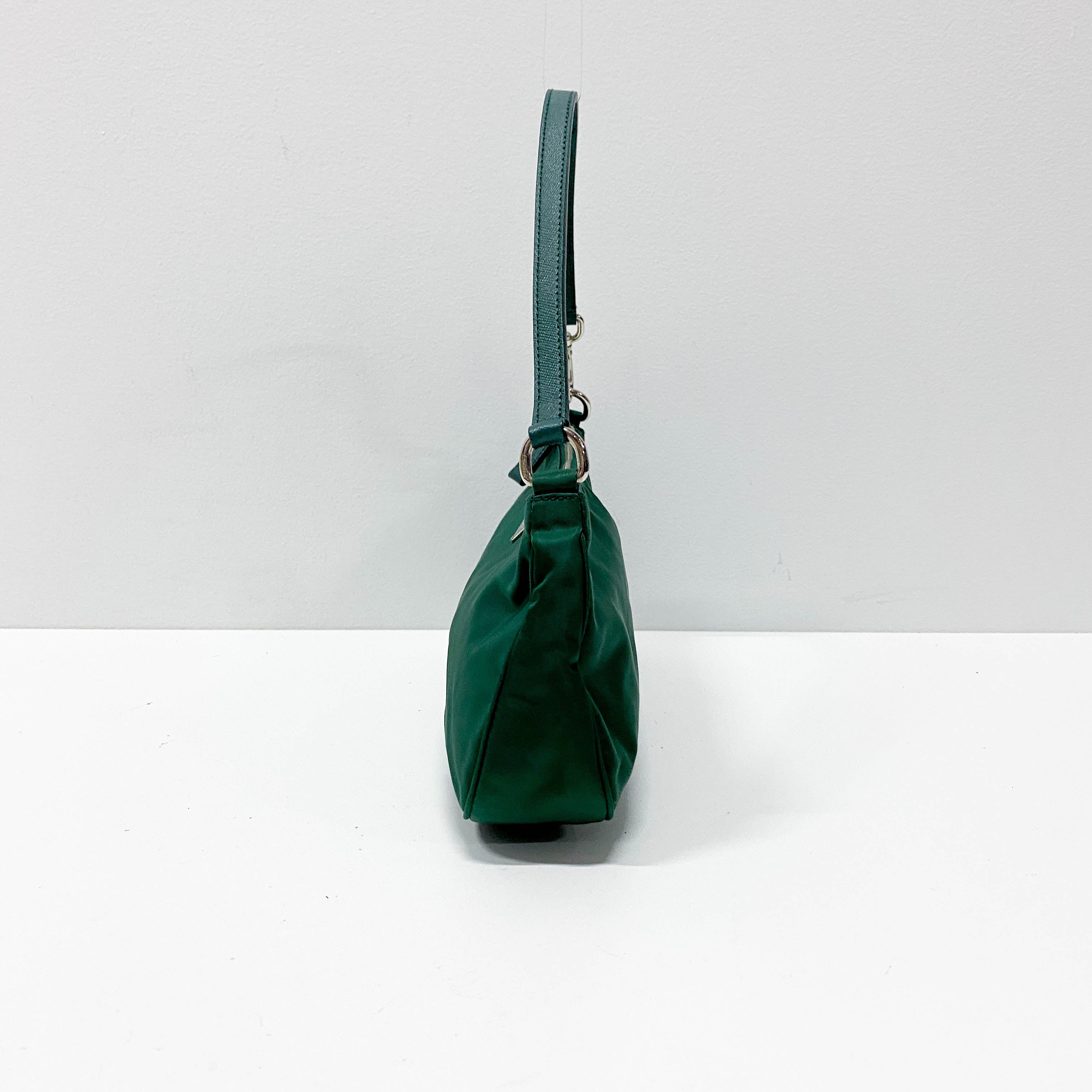 Green Nylon Shoulder Bag