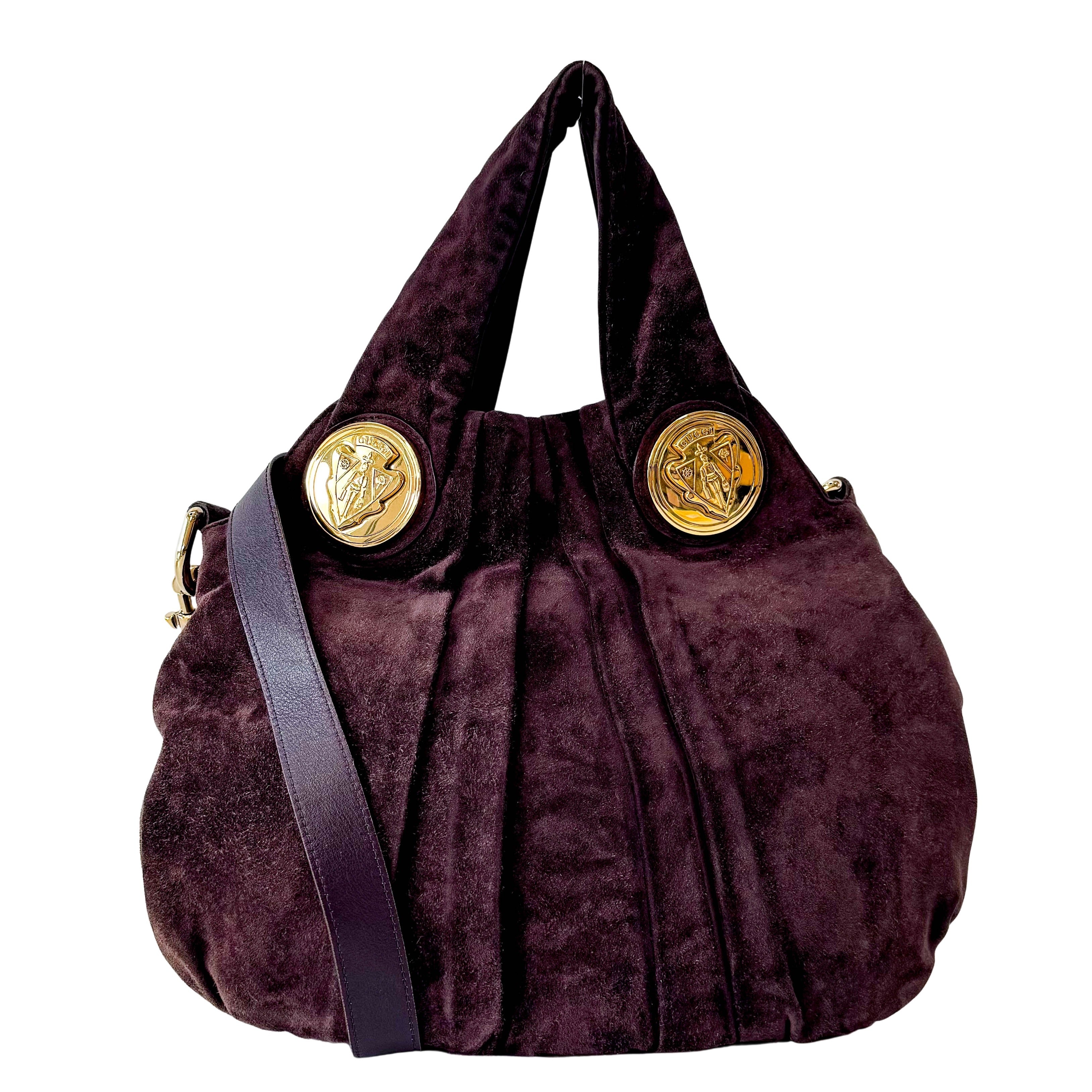 Hysteria Brown Suede Shoulder Bag