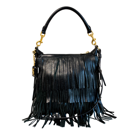 Yves Saint Laurnet Vintage Grace Fringe Hobo Shoulder Bag