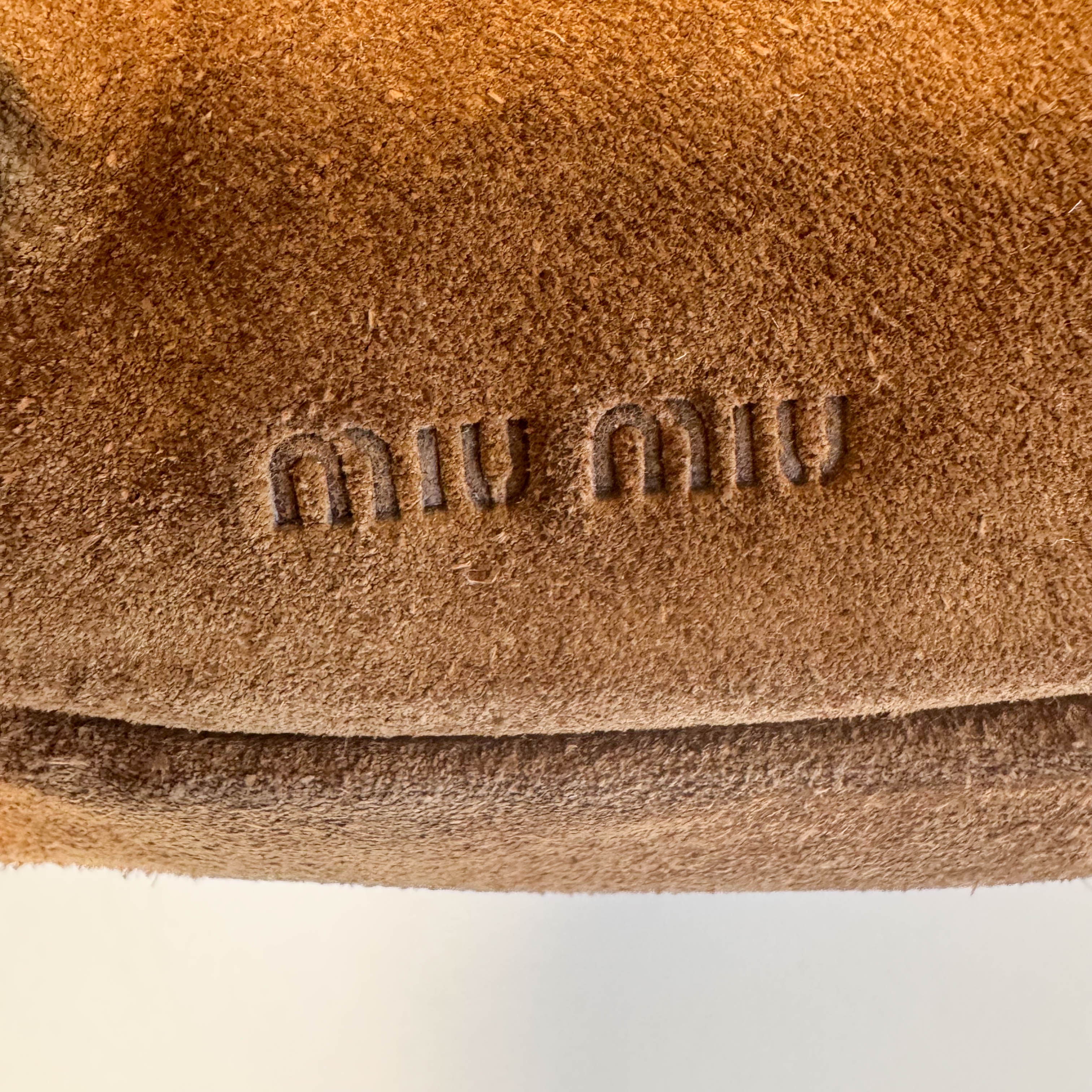 Suede Brown Hobo Shoulder Bag