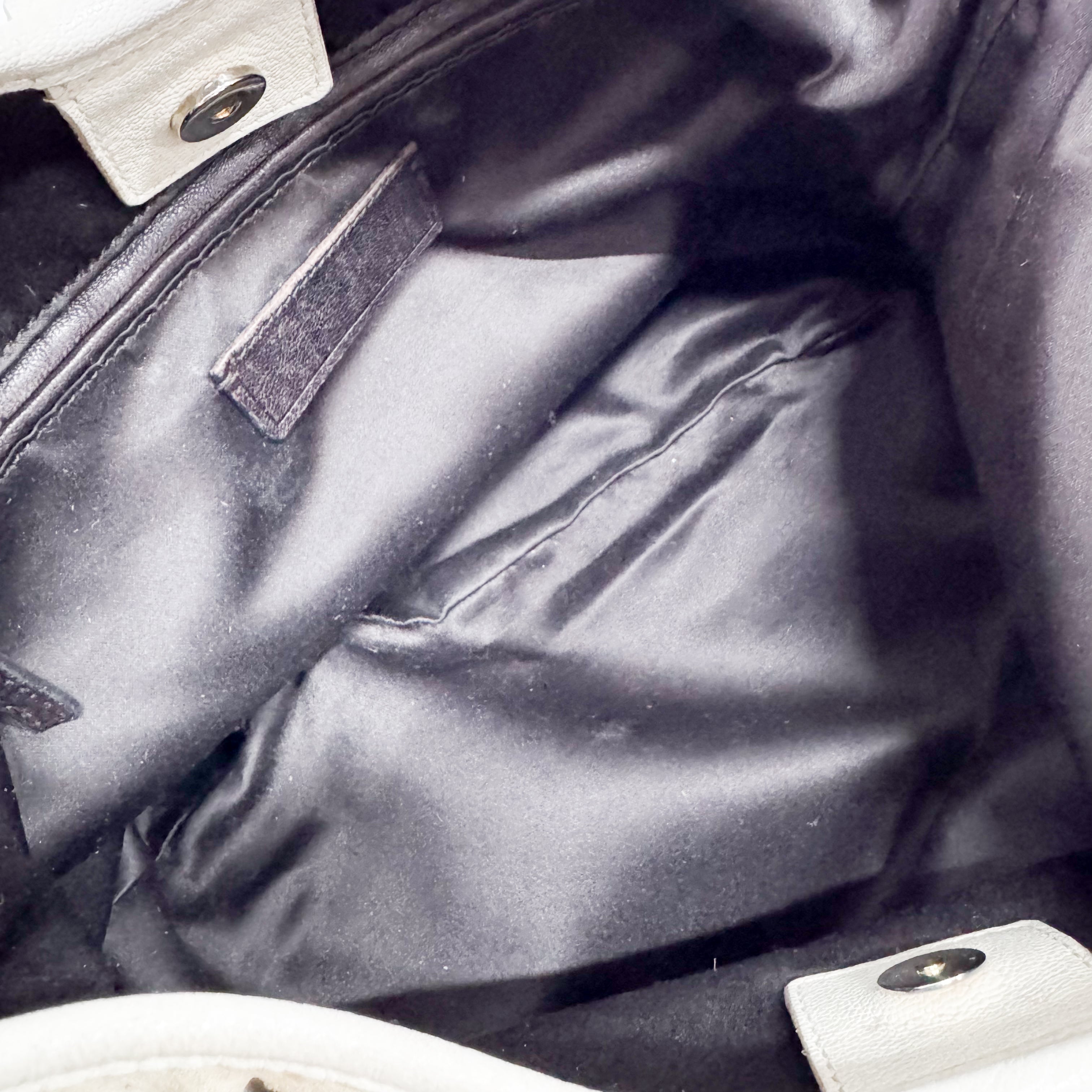 Saint-Tropez Cream Suede Shoulder Bag