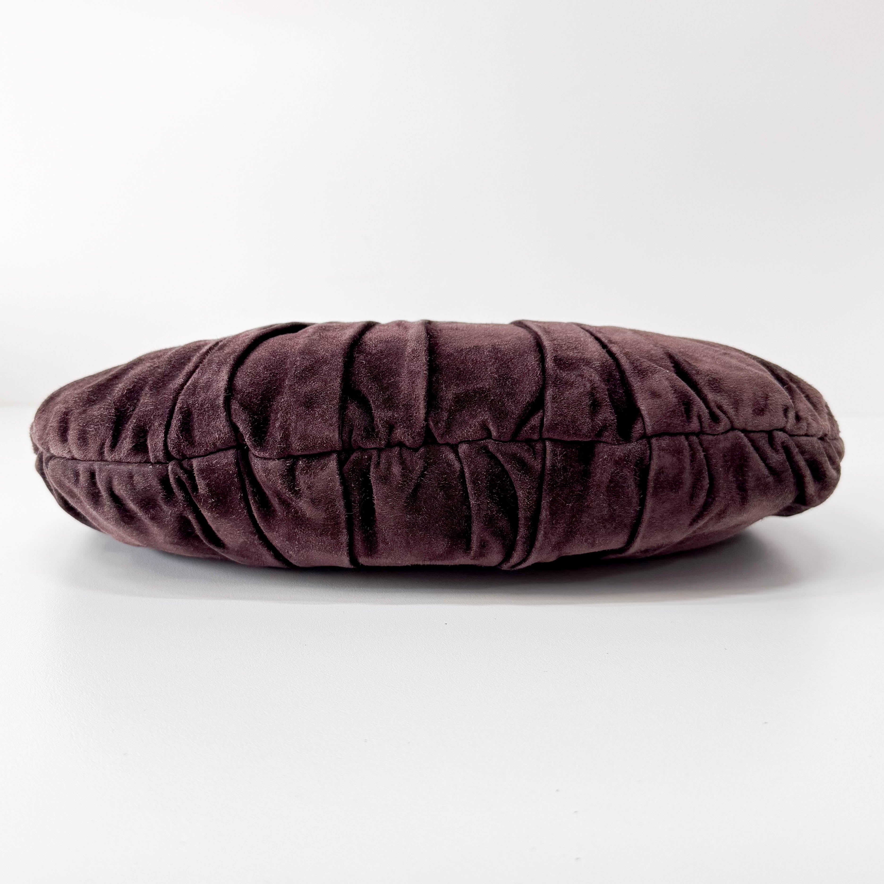 Hysteria Brown Suede Shoulder Bag