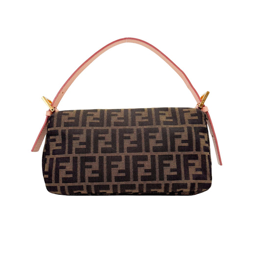 Zucca Baguette with Crystal Flower Shoulder Bag