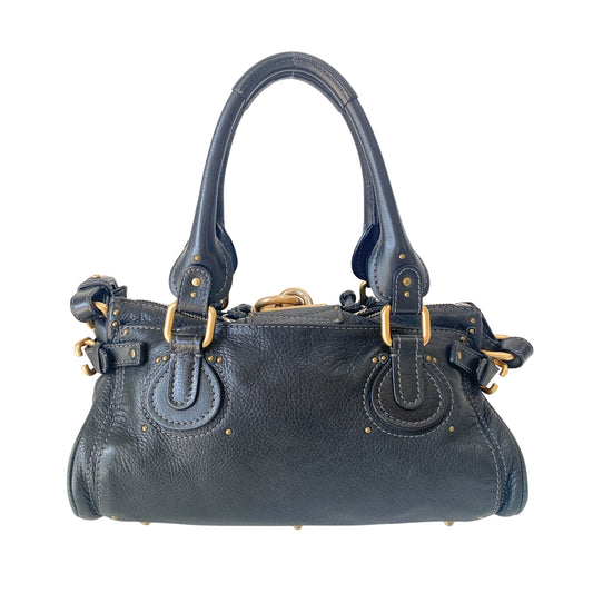 Paddington Black Leather Bag