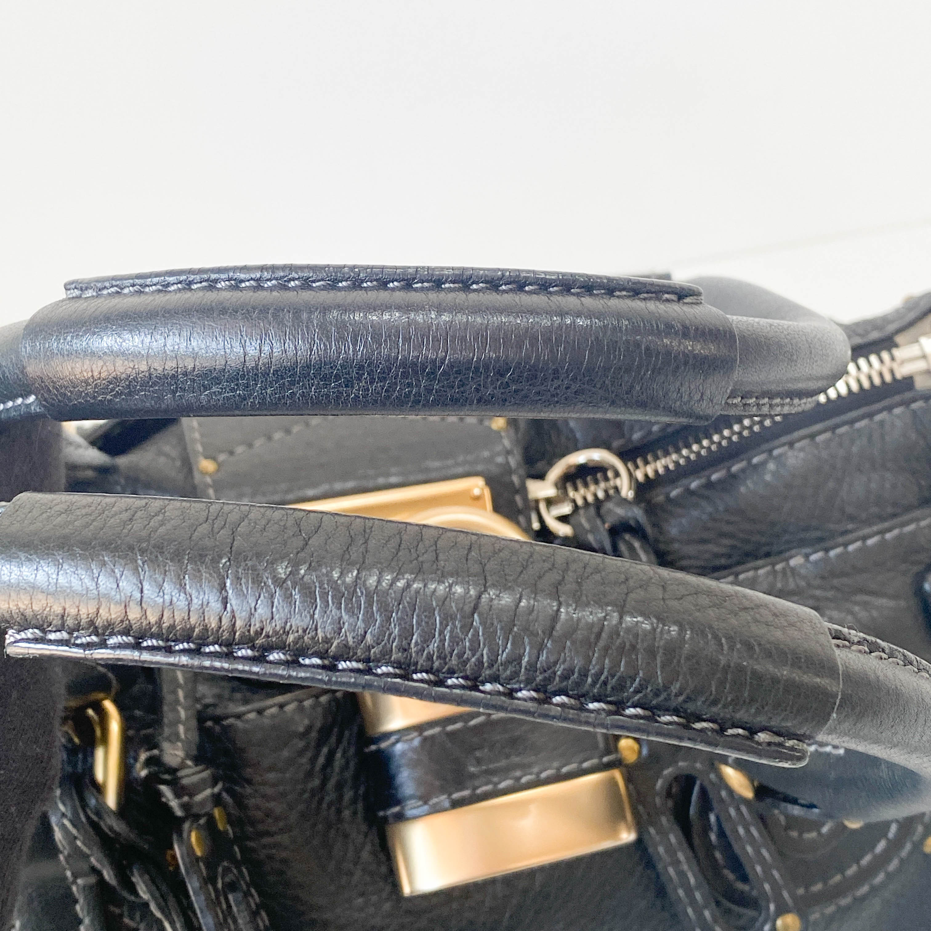 Paddington Black Leather Bag