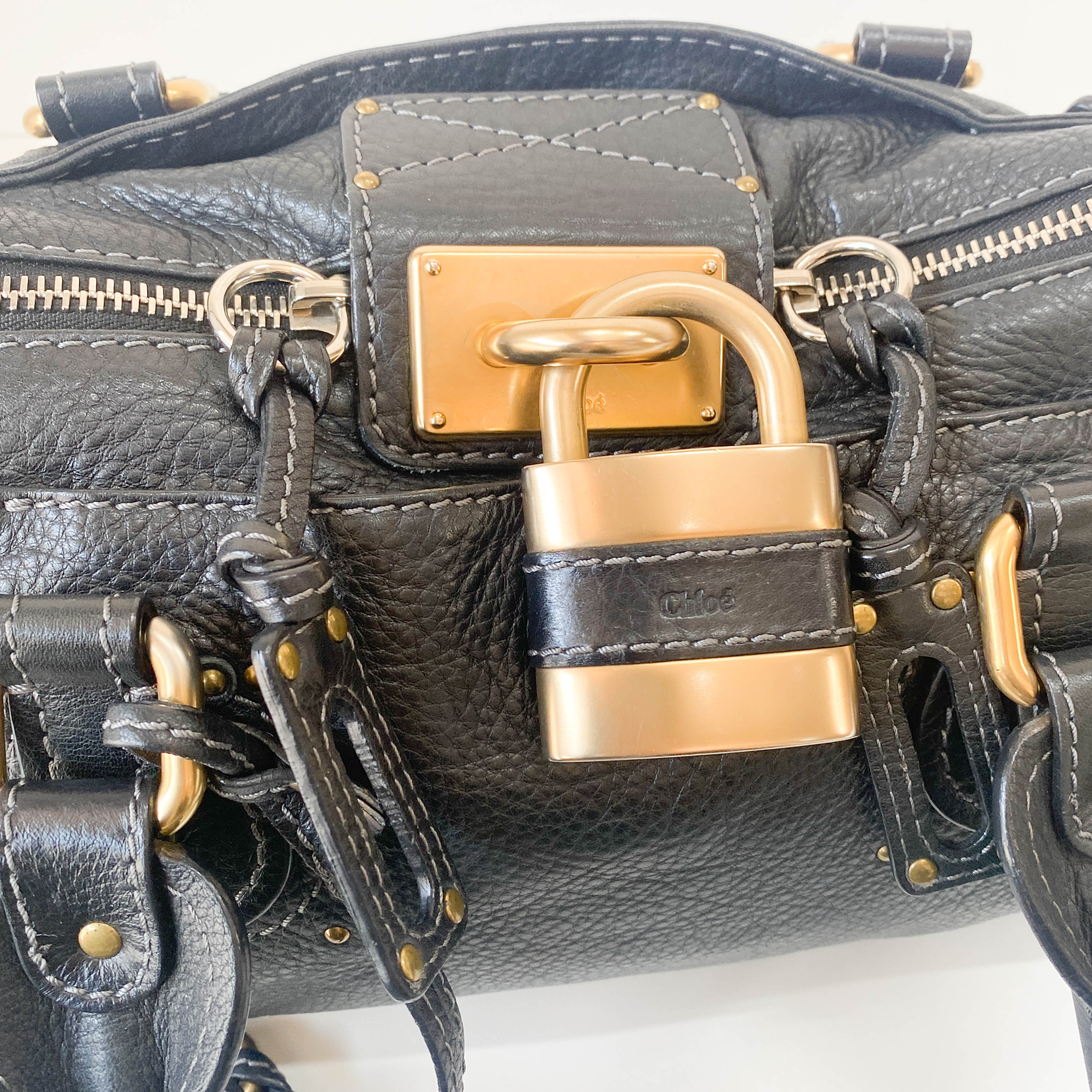 Paddington Black Leather Bag
