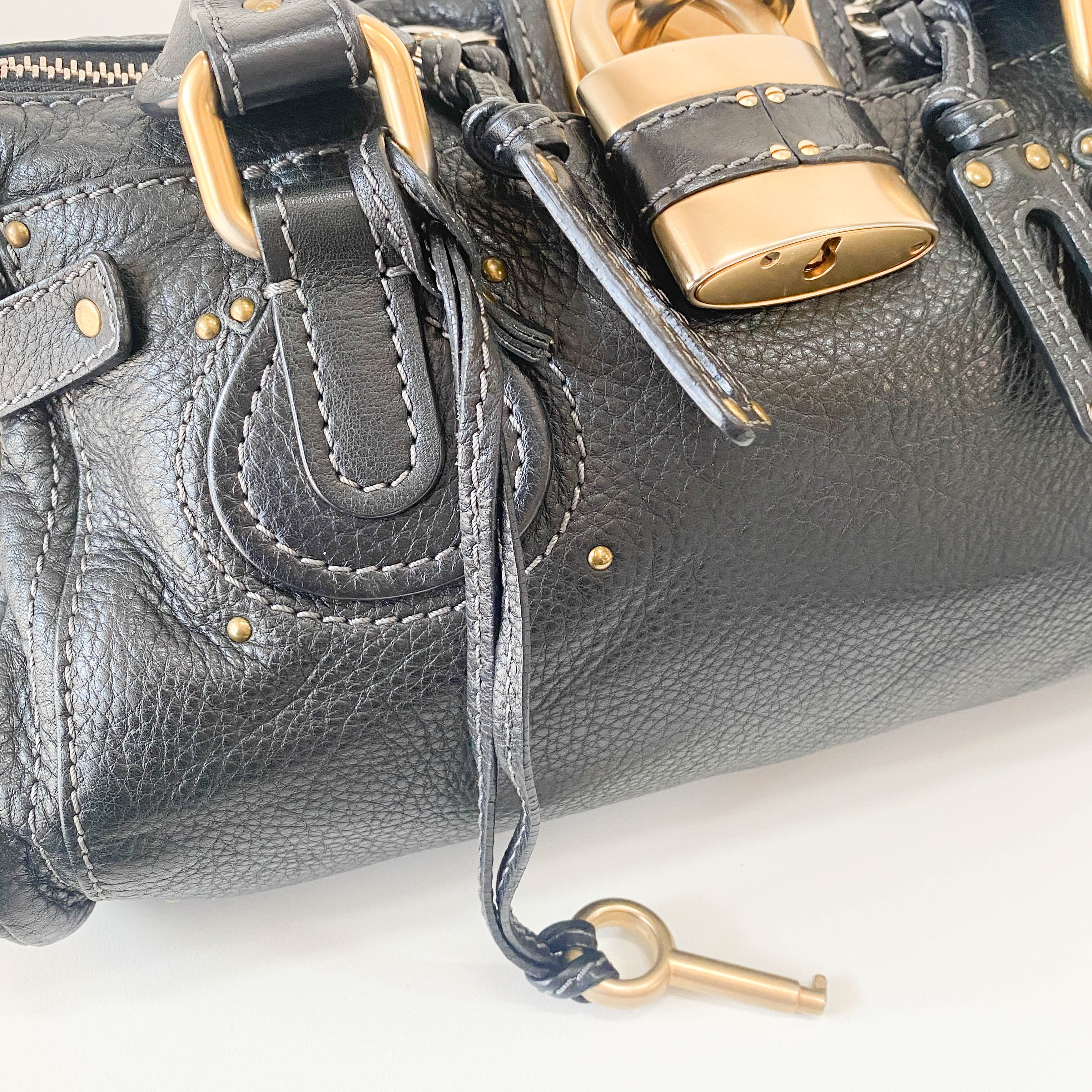 Paddington Black Leather Bag