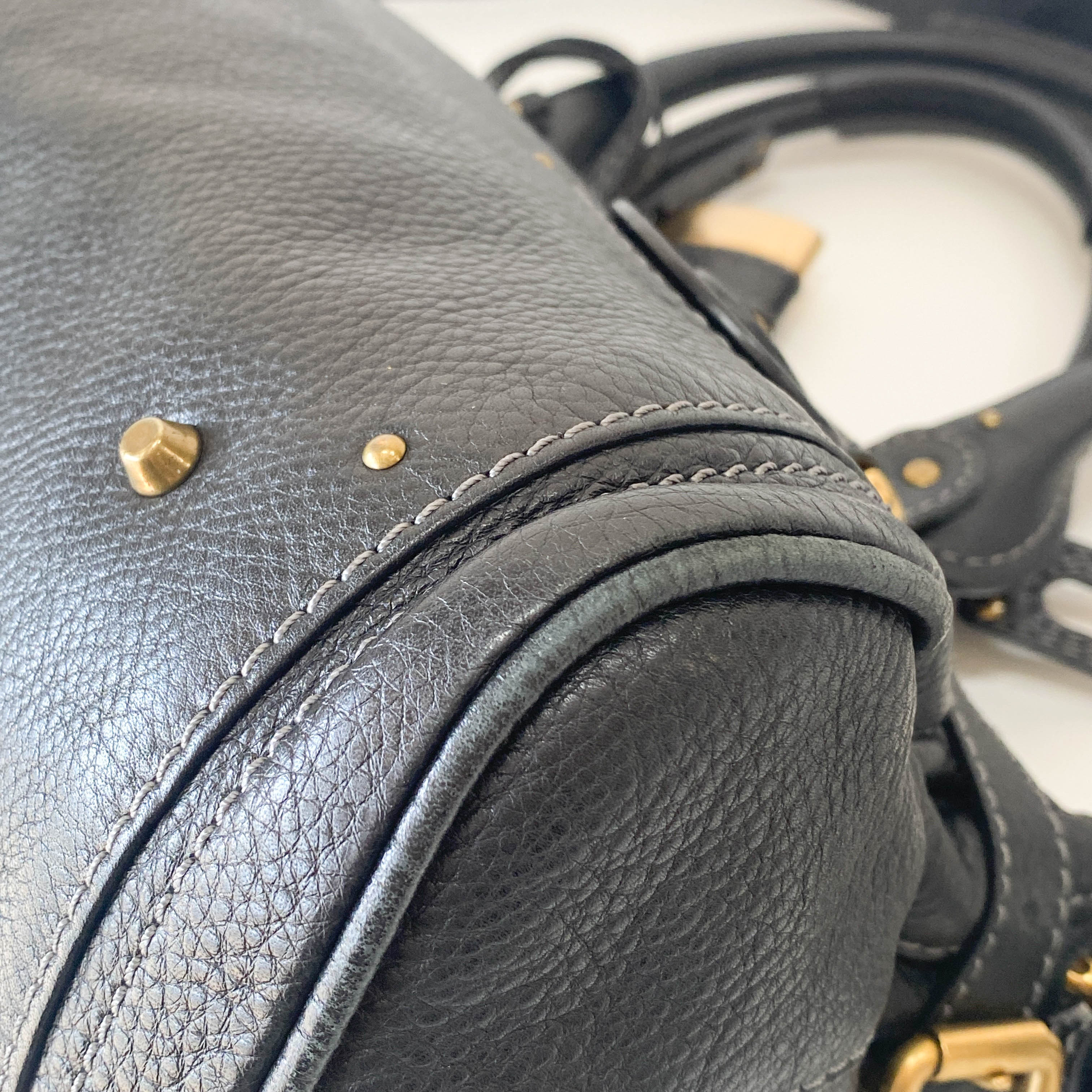 Paddington Black Leather Bag