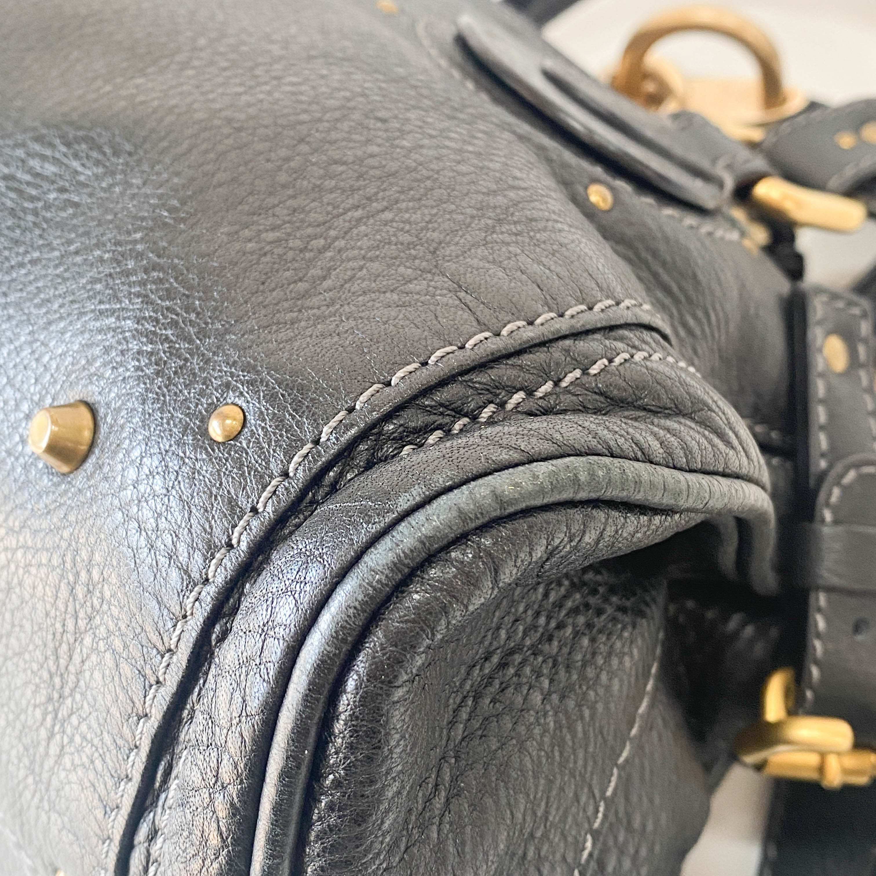 Paddington Black Leather Bag