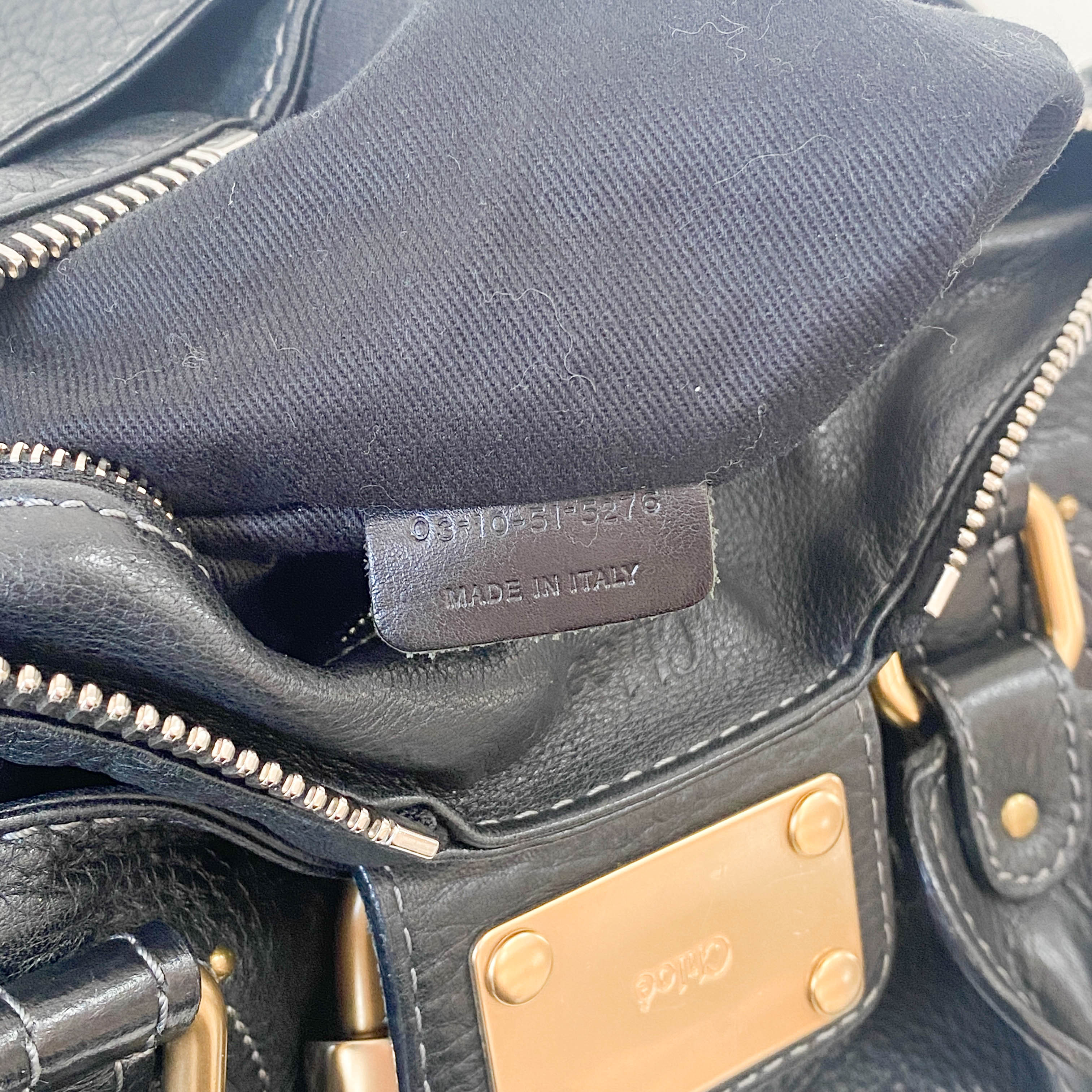 Paddington Black Leather Bag