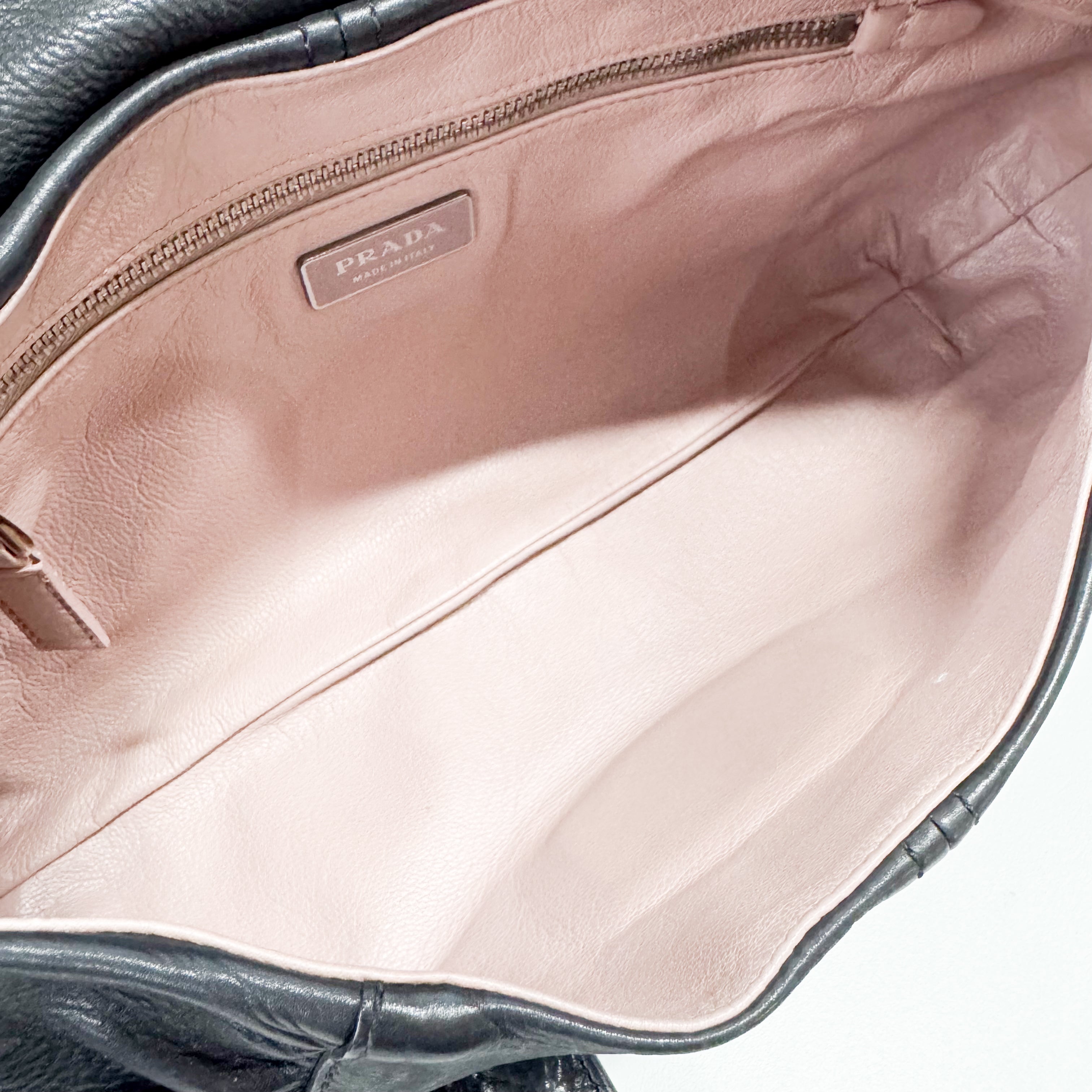 Black Leather Shoulder Bag