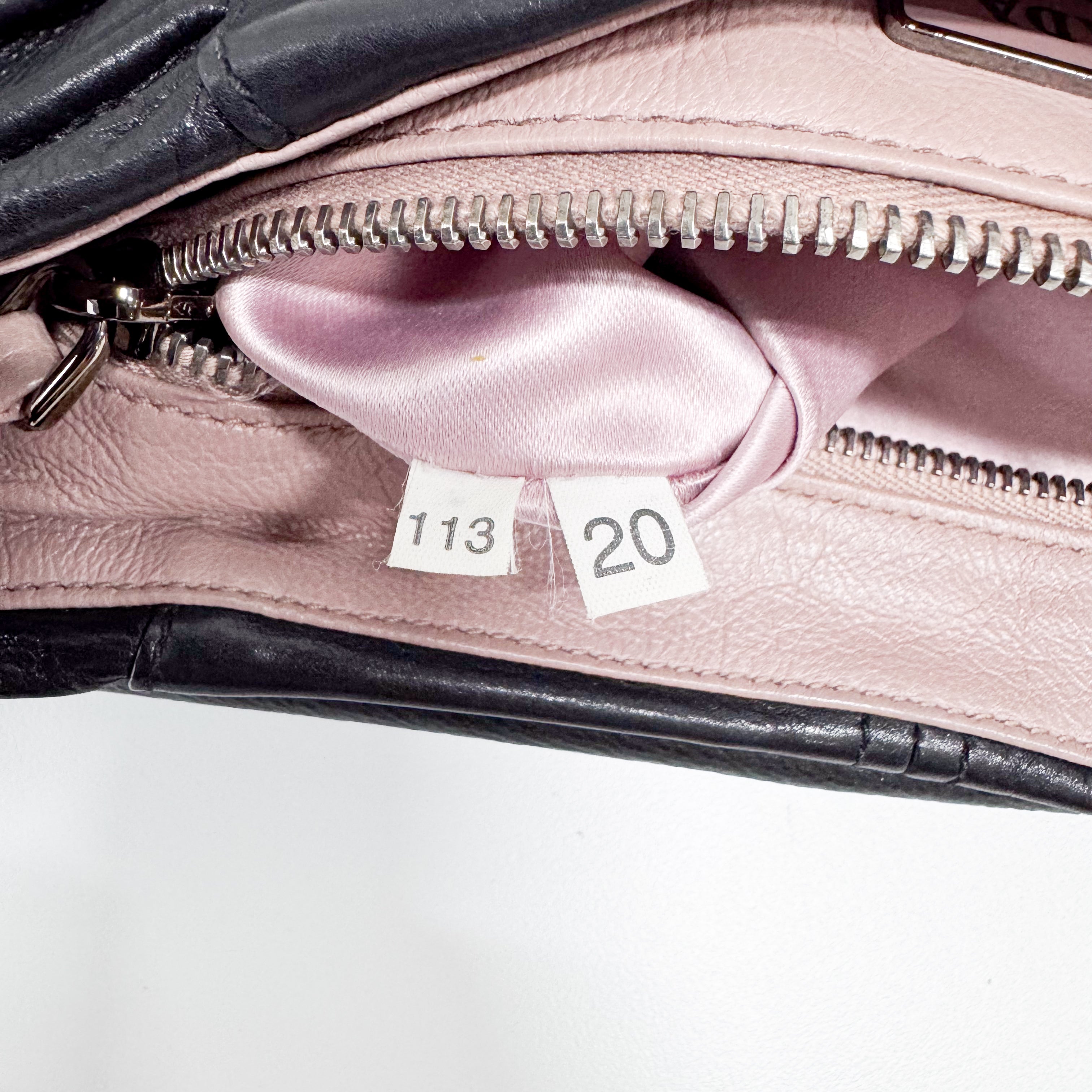 Black Leather Shoulder Bag