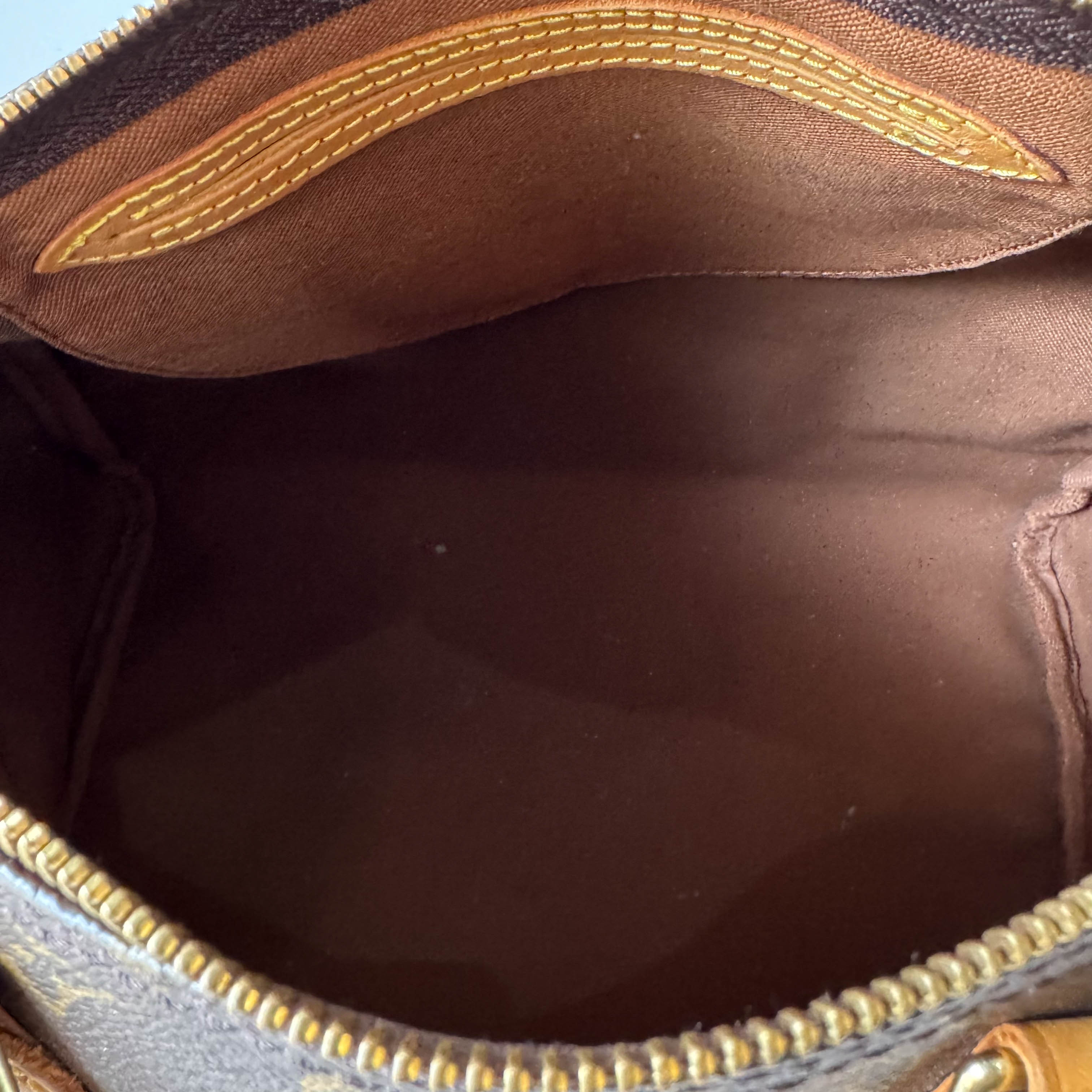 Monogram Speedy 30 Brown Canvas Leather Bag