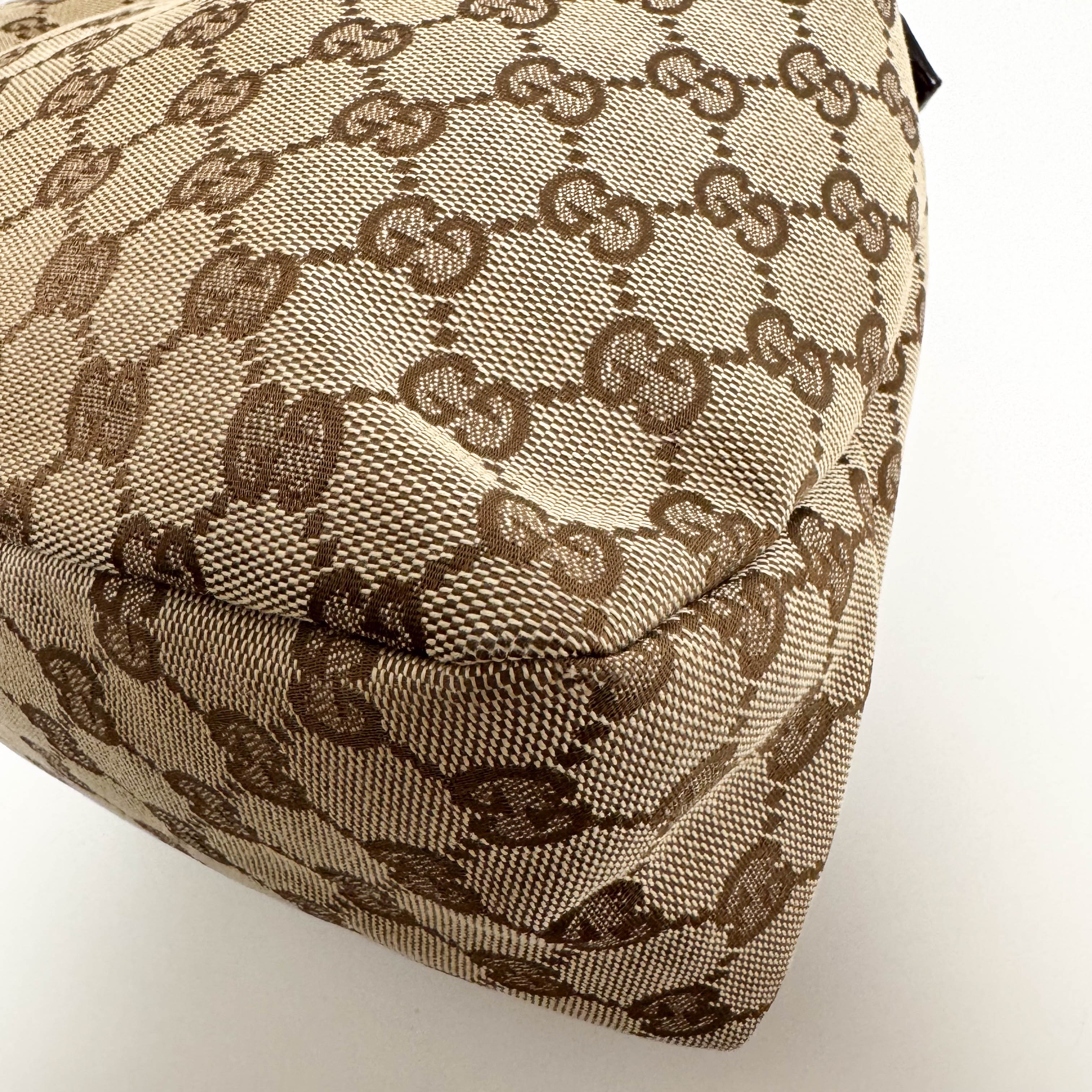 Horsebit GG Canvas Beige Hobo Shoulder Bag