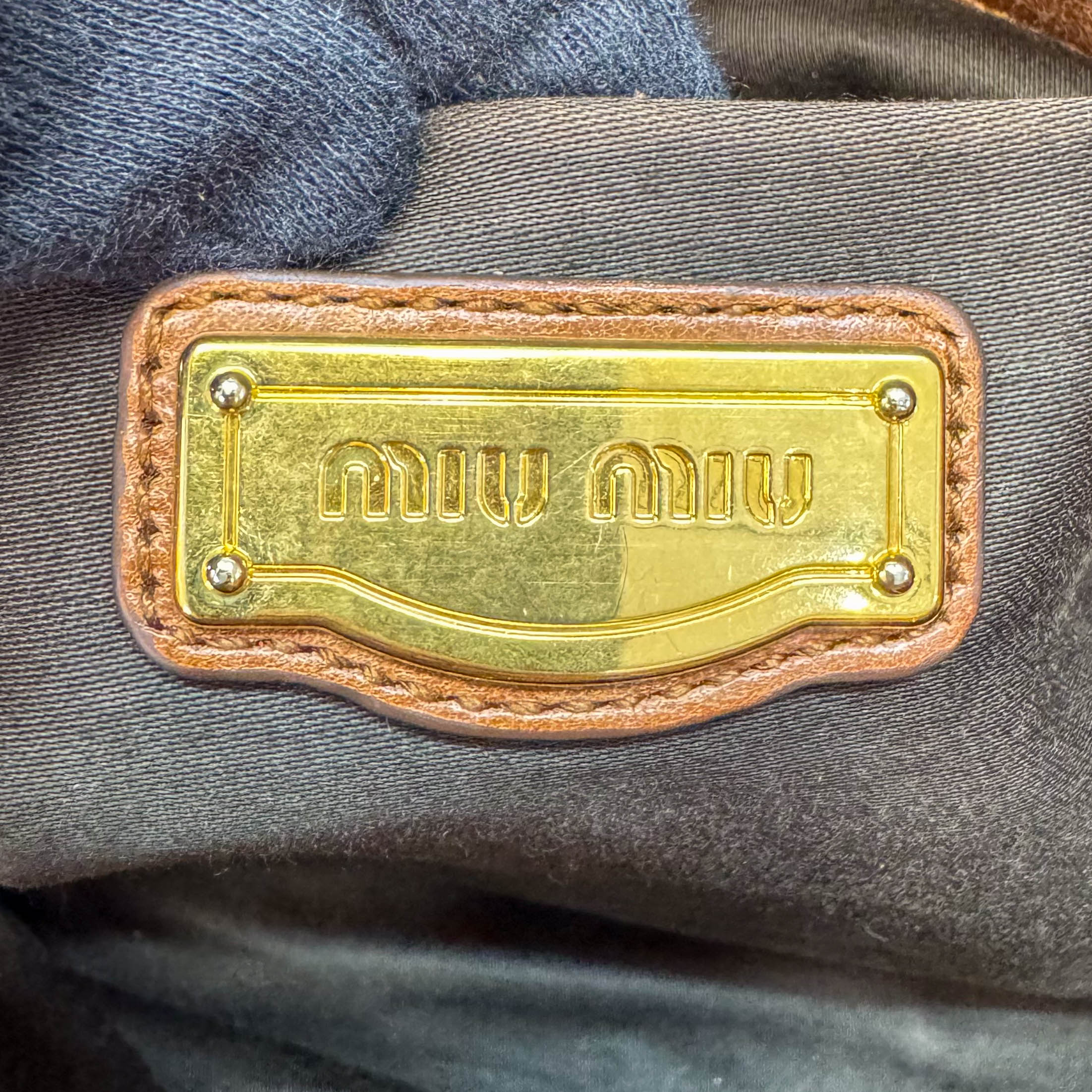 Vitello Bauletto Brown Leather Bag