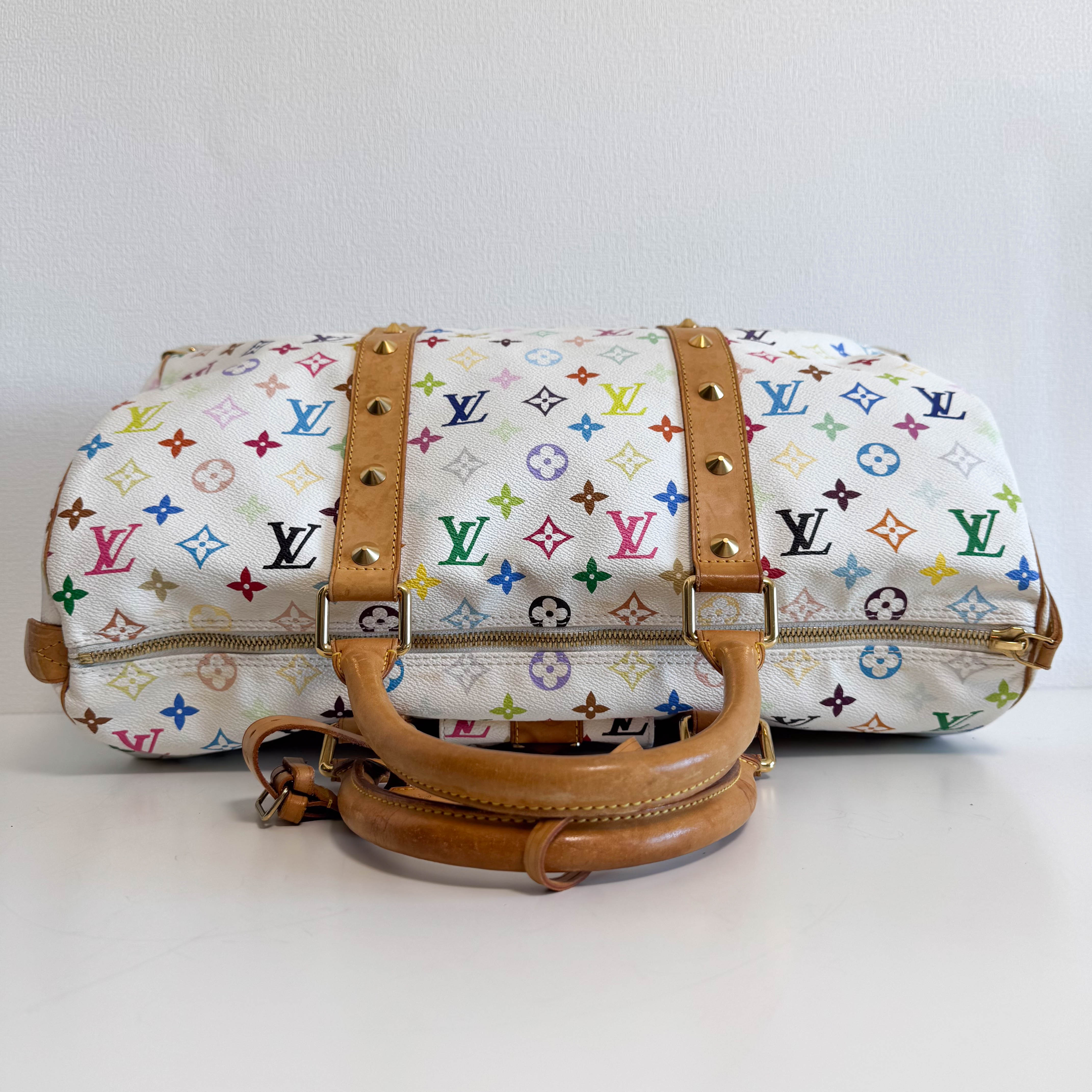 Louis Vuitton x Takashi Murakami Monogram Multicolour Keepall 45