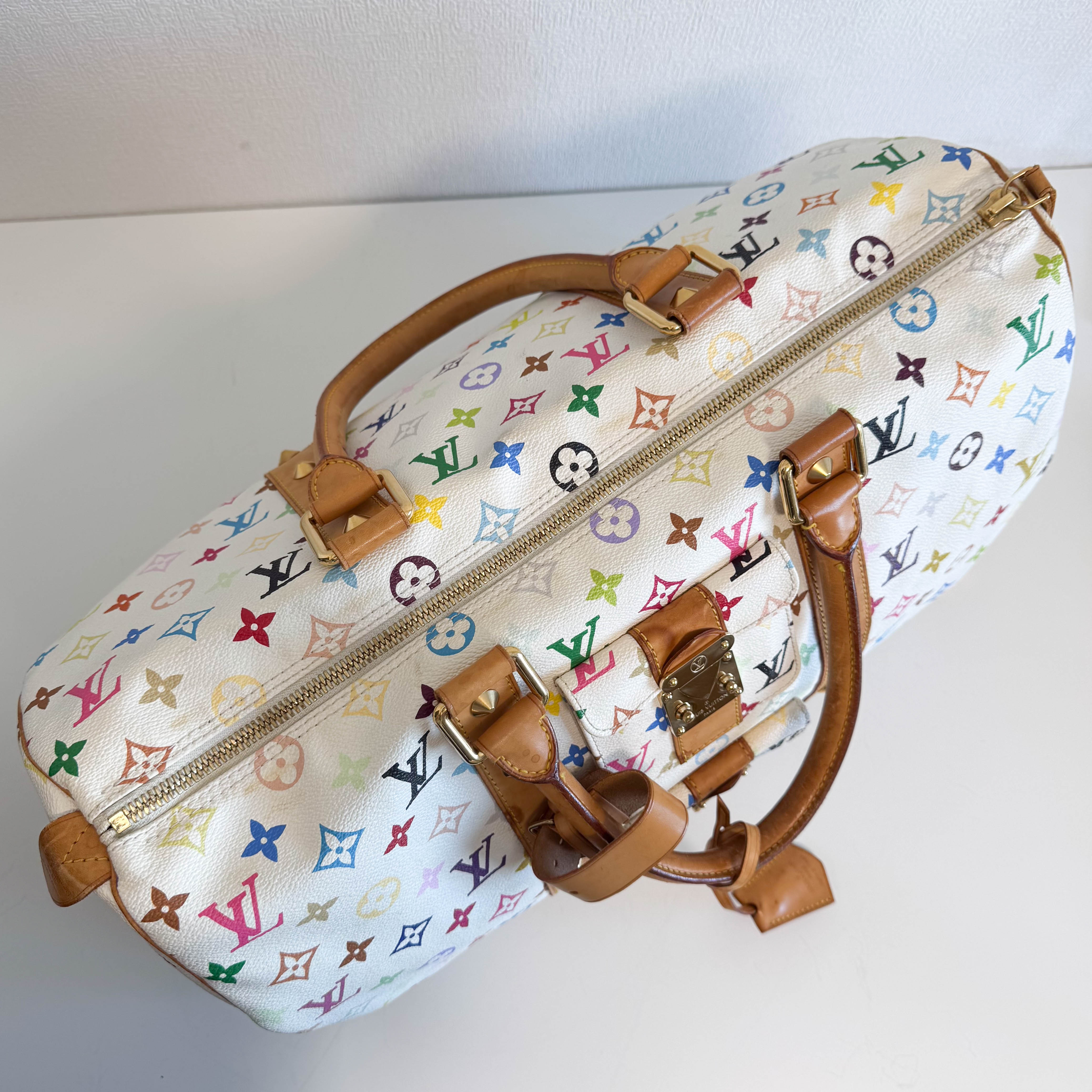 Louis Vuitton x Takashi Murakami Monogram Multicolour Keepall 45