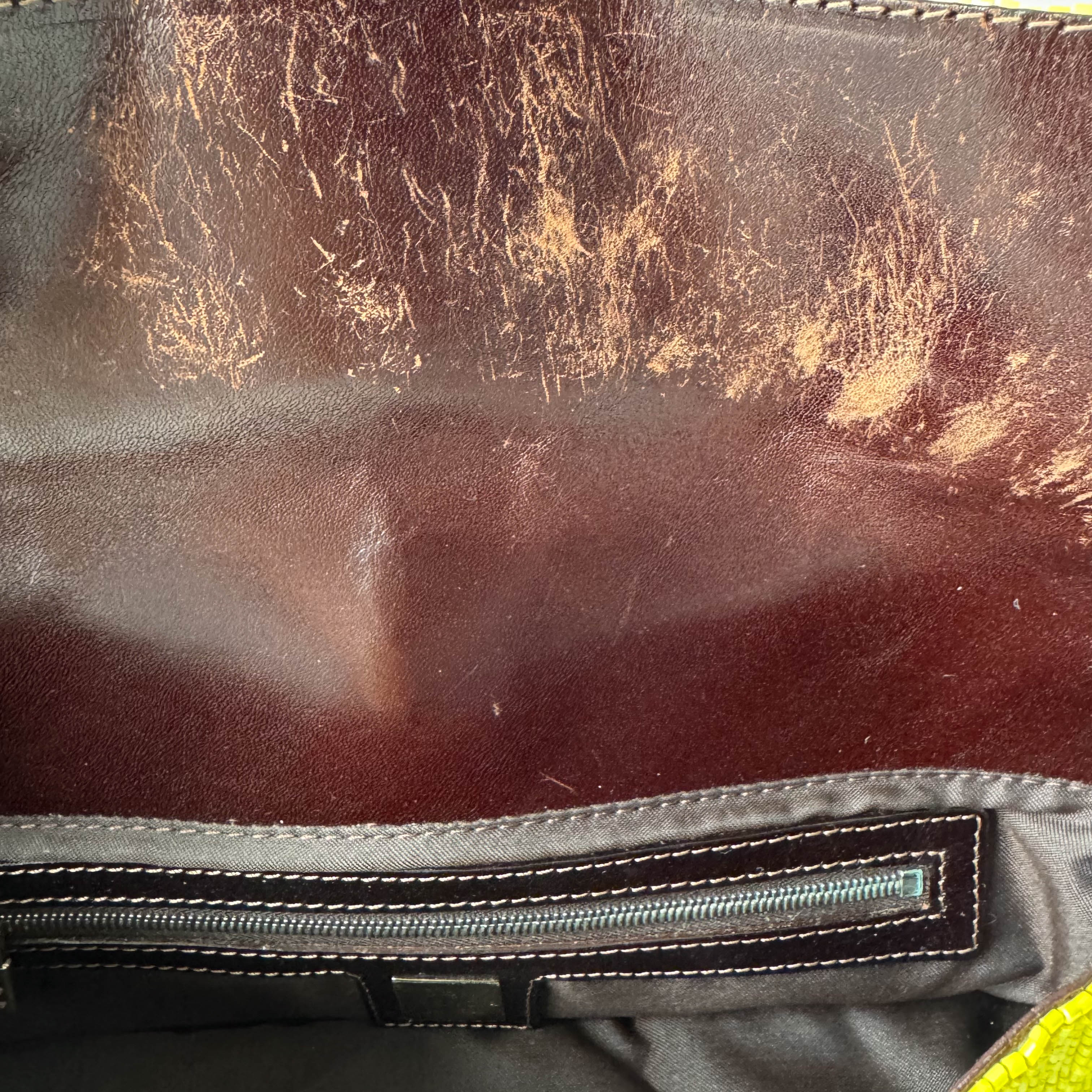 Baguette Yellow Beaded Shoulder Bag