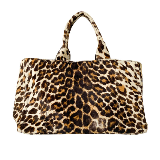 Canapa Leopard Pony Hair Tote Bag