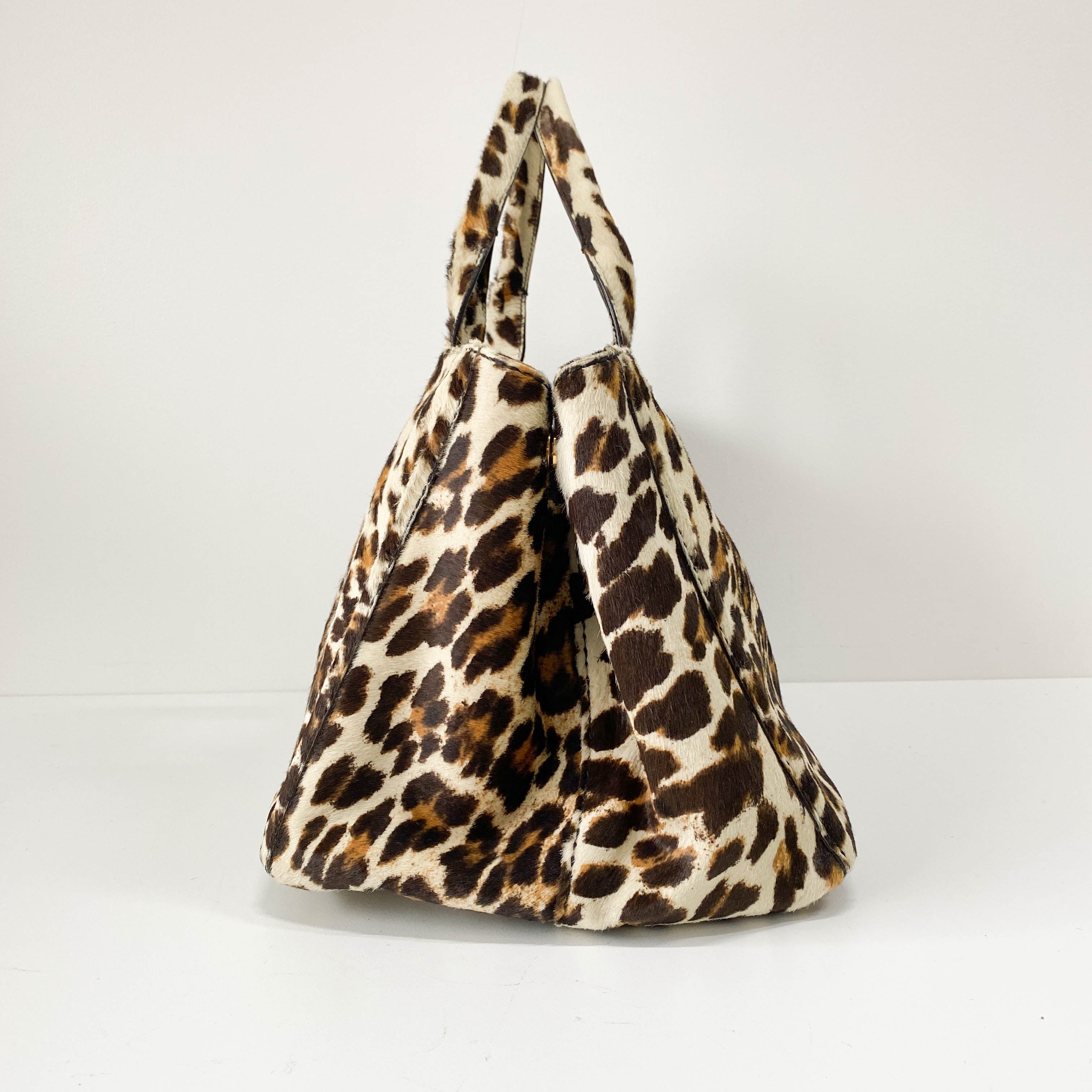 Canapa Leopard Pony Hair Tote Bag