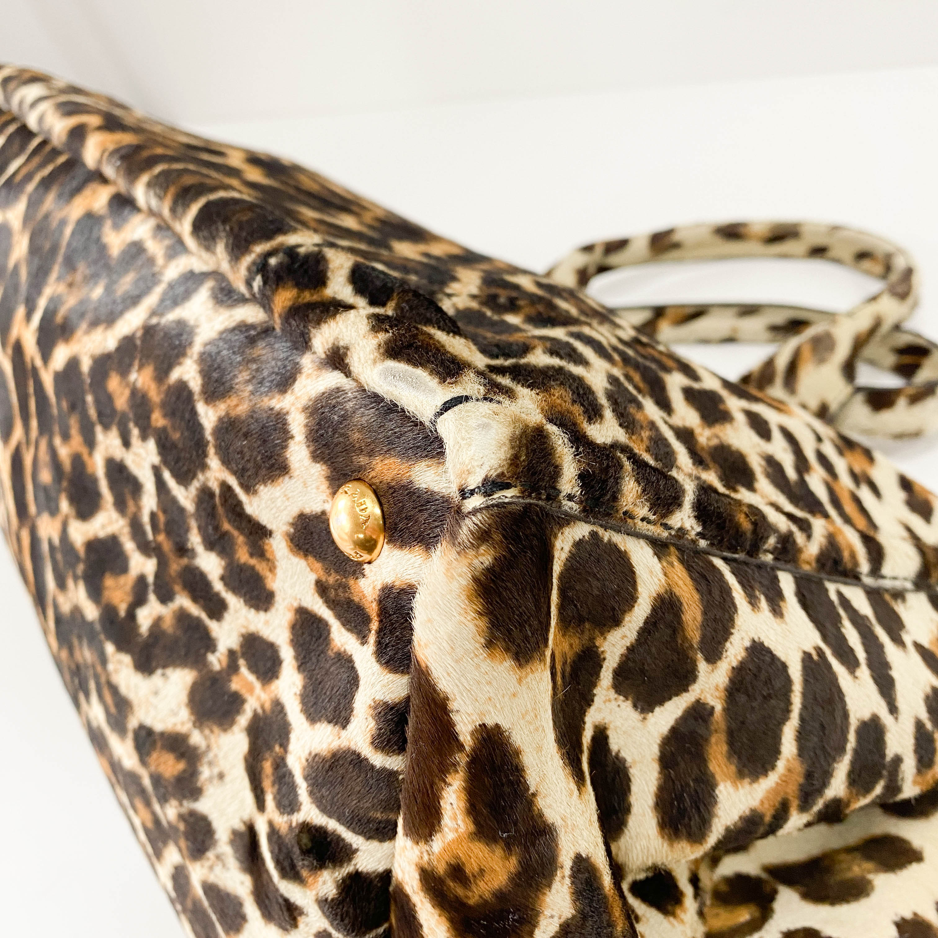 Canapa Leopard Pony Hair Tote Bag