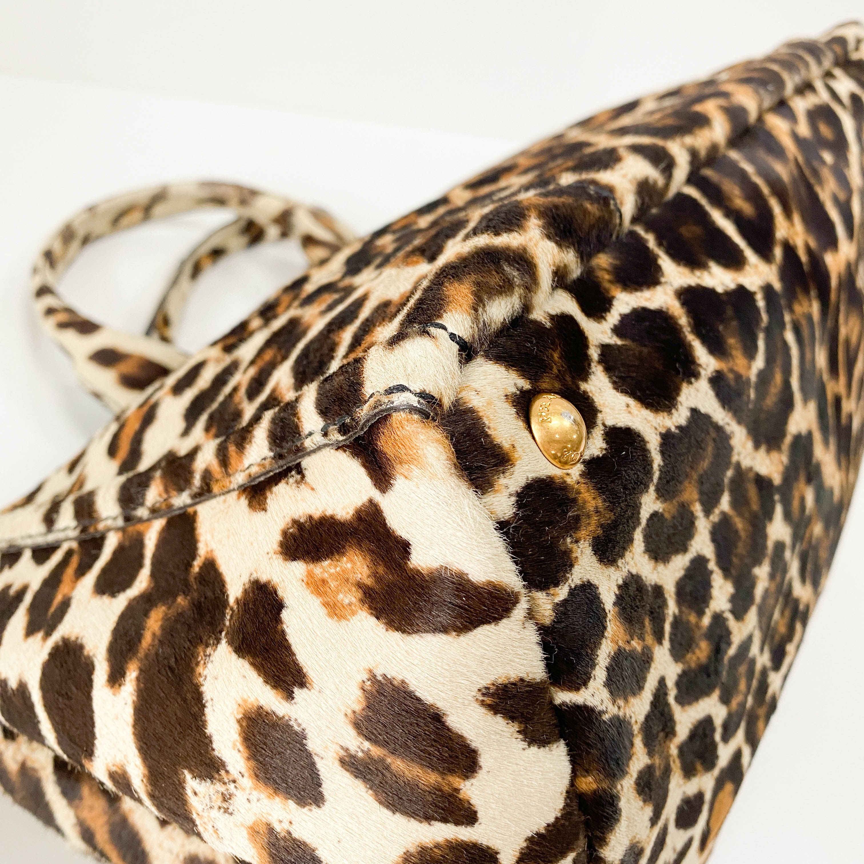 Canapa Leopard Pony Hair Tote Bag